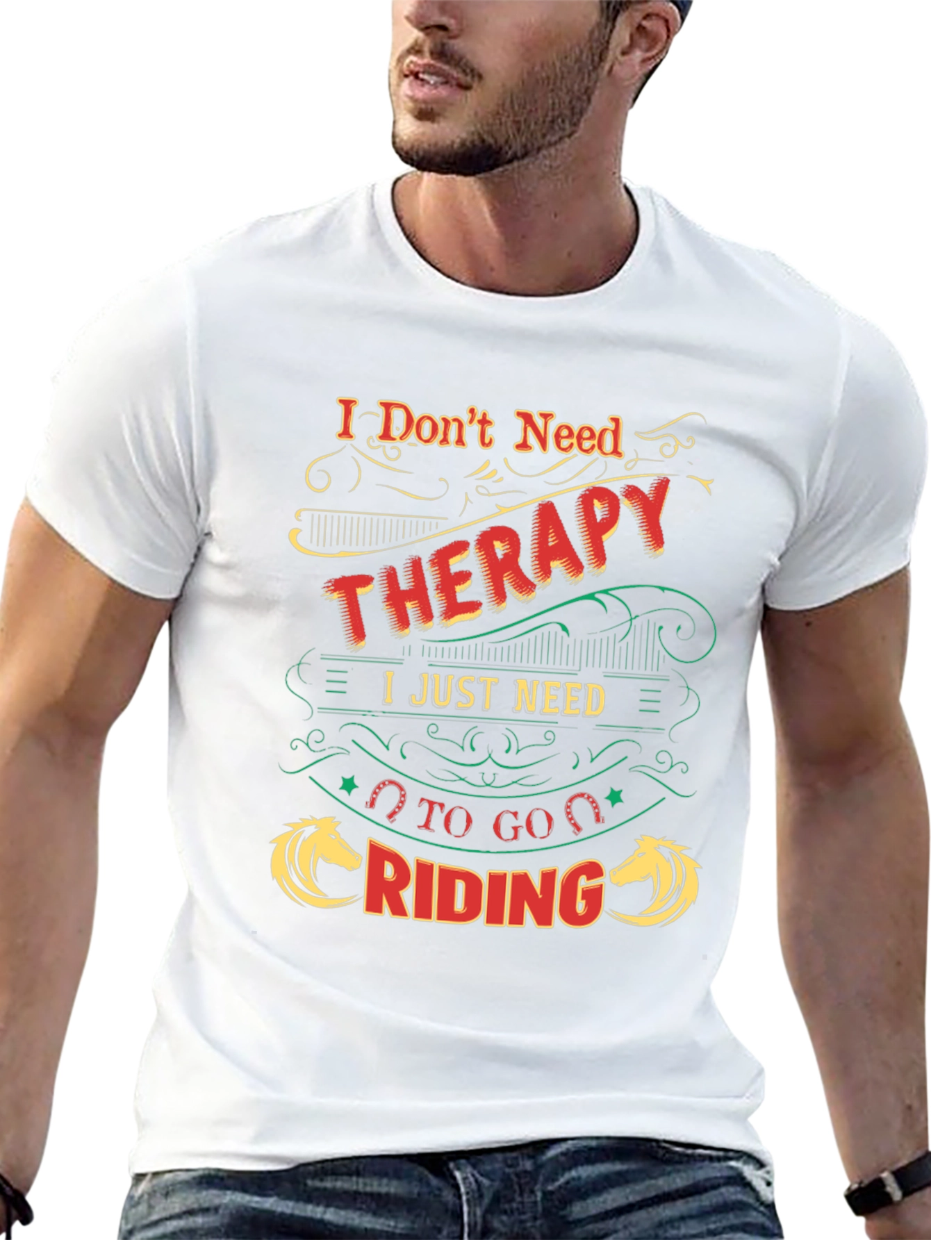 Therapy Riding T-Shirt - Horse Lover Tee