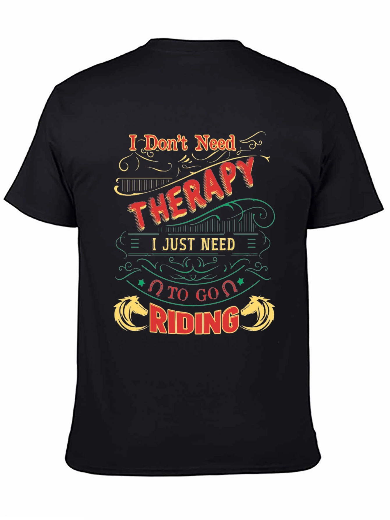 Therapy Riding T-Shirt - Horse Lover Tee