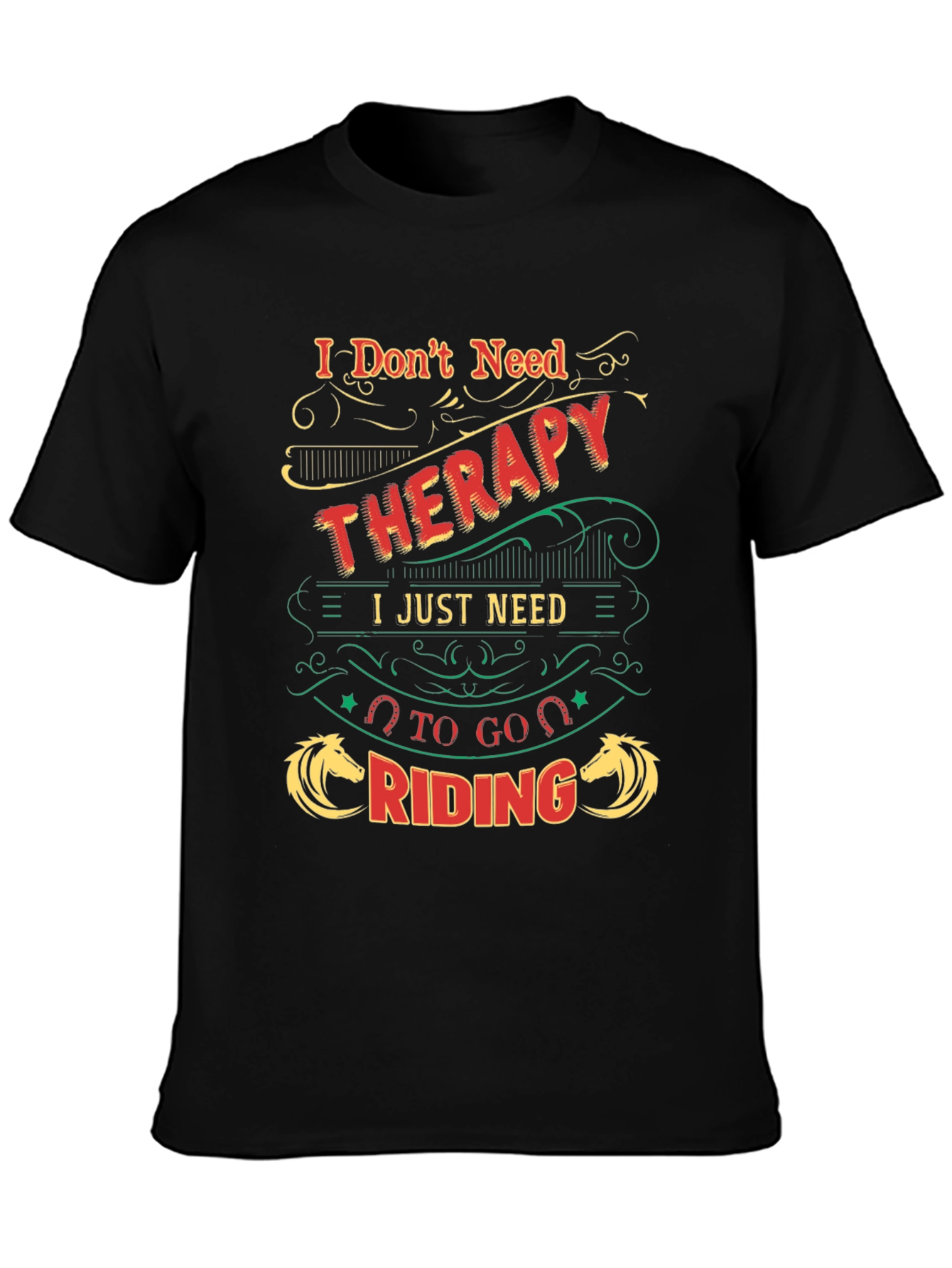 Therapy Riding T-Shirt - Horse Lover Tee