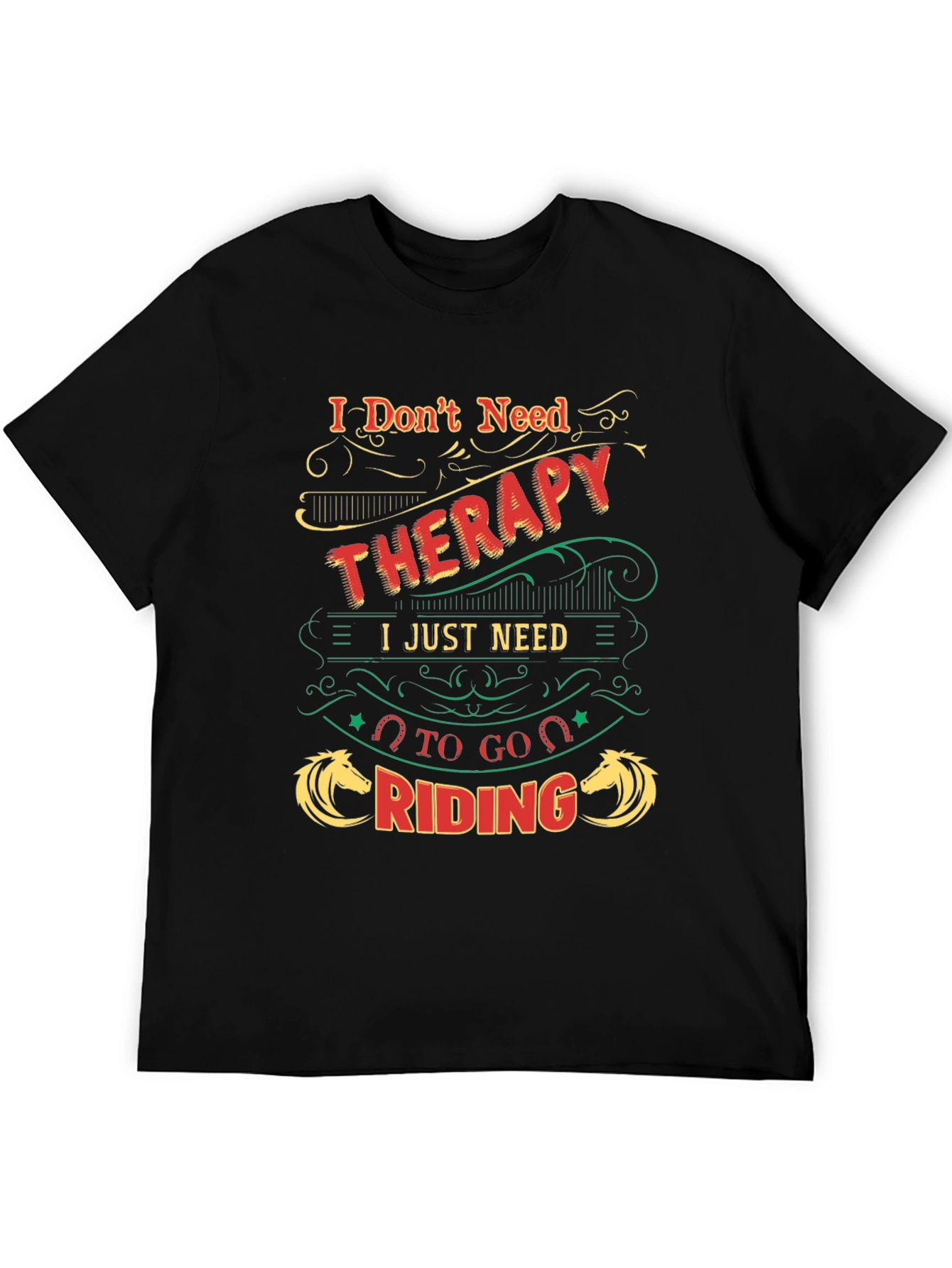 Therapy Riding T-Shirt - Horse Lover Tee
