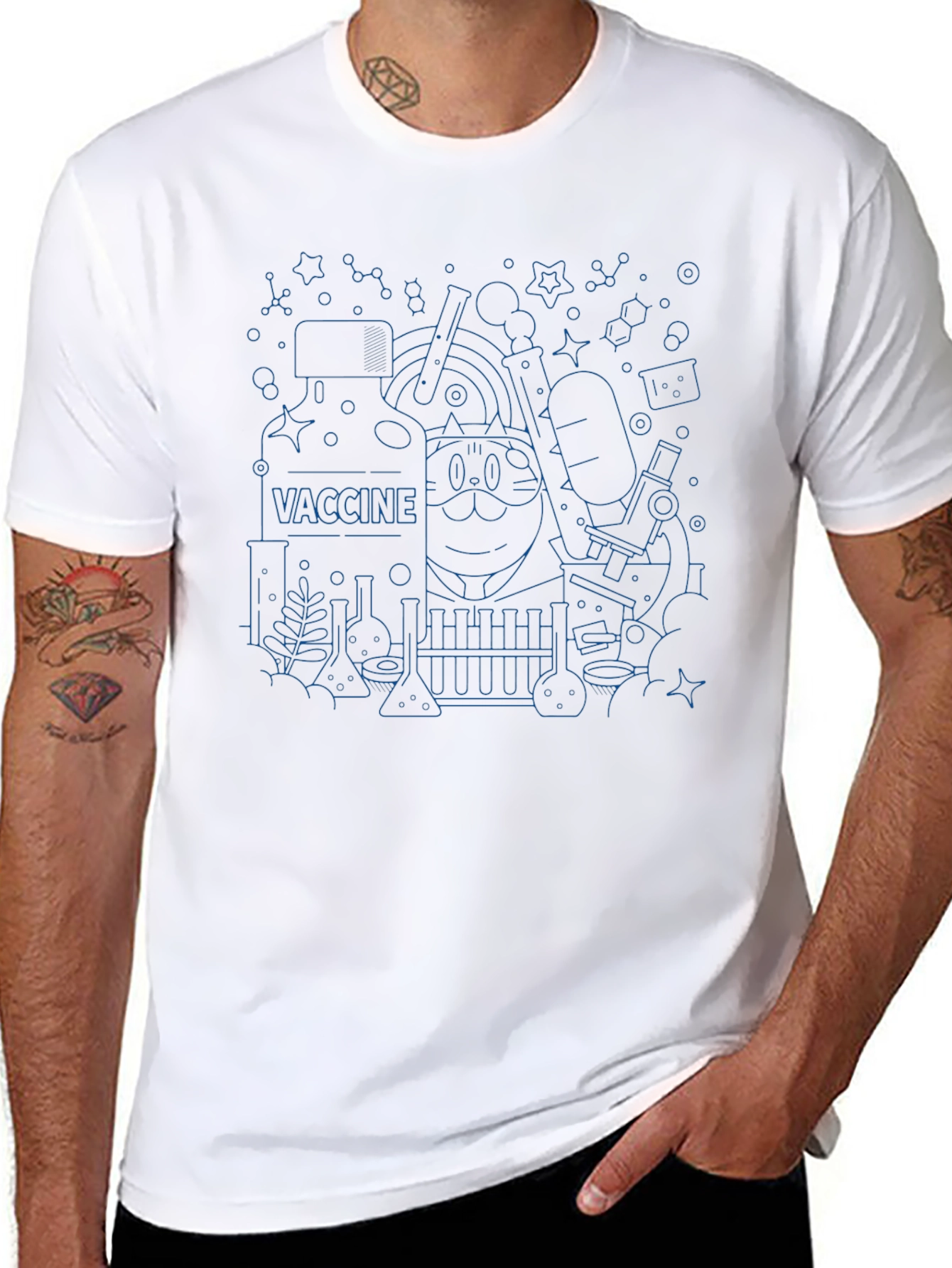 Vaccine Cat Science T-Shirt