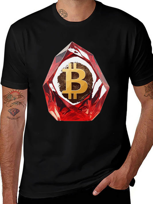 Bitcoin Gemstone Graphic Tee - Crypto Fashion