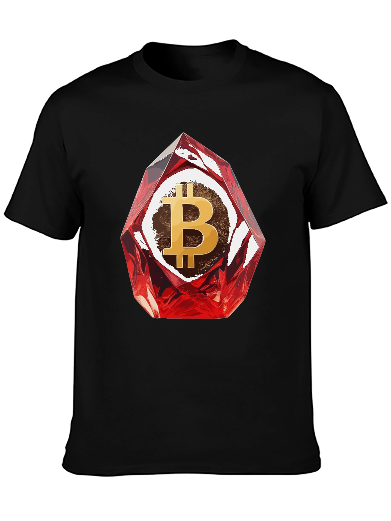 Bitcoin Gemstone Graphic Tee - Crypto Fashion