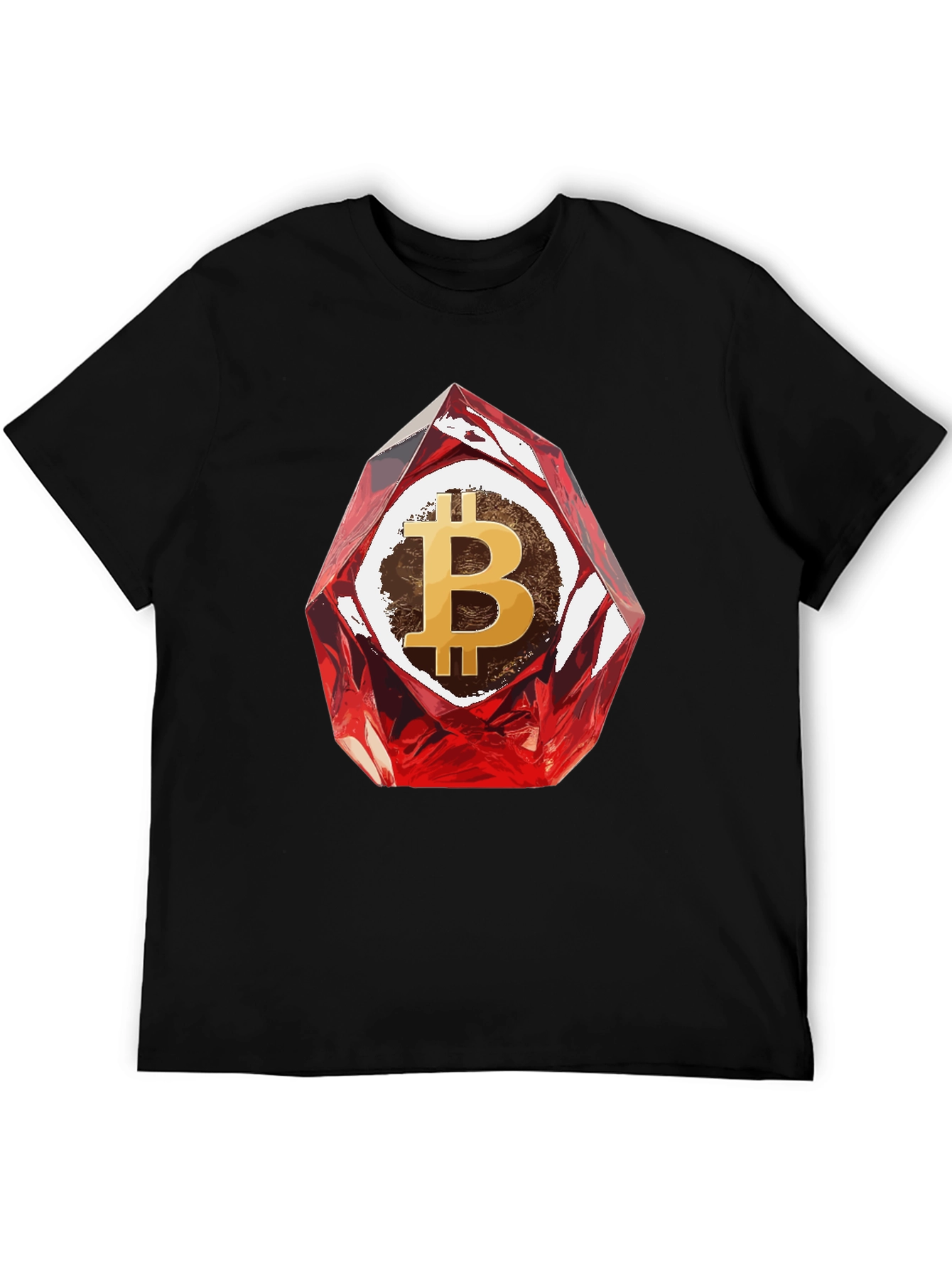 Bitcoin Gemstone Graphic Tee - Crypto Fashion