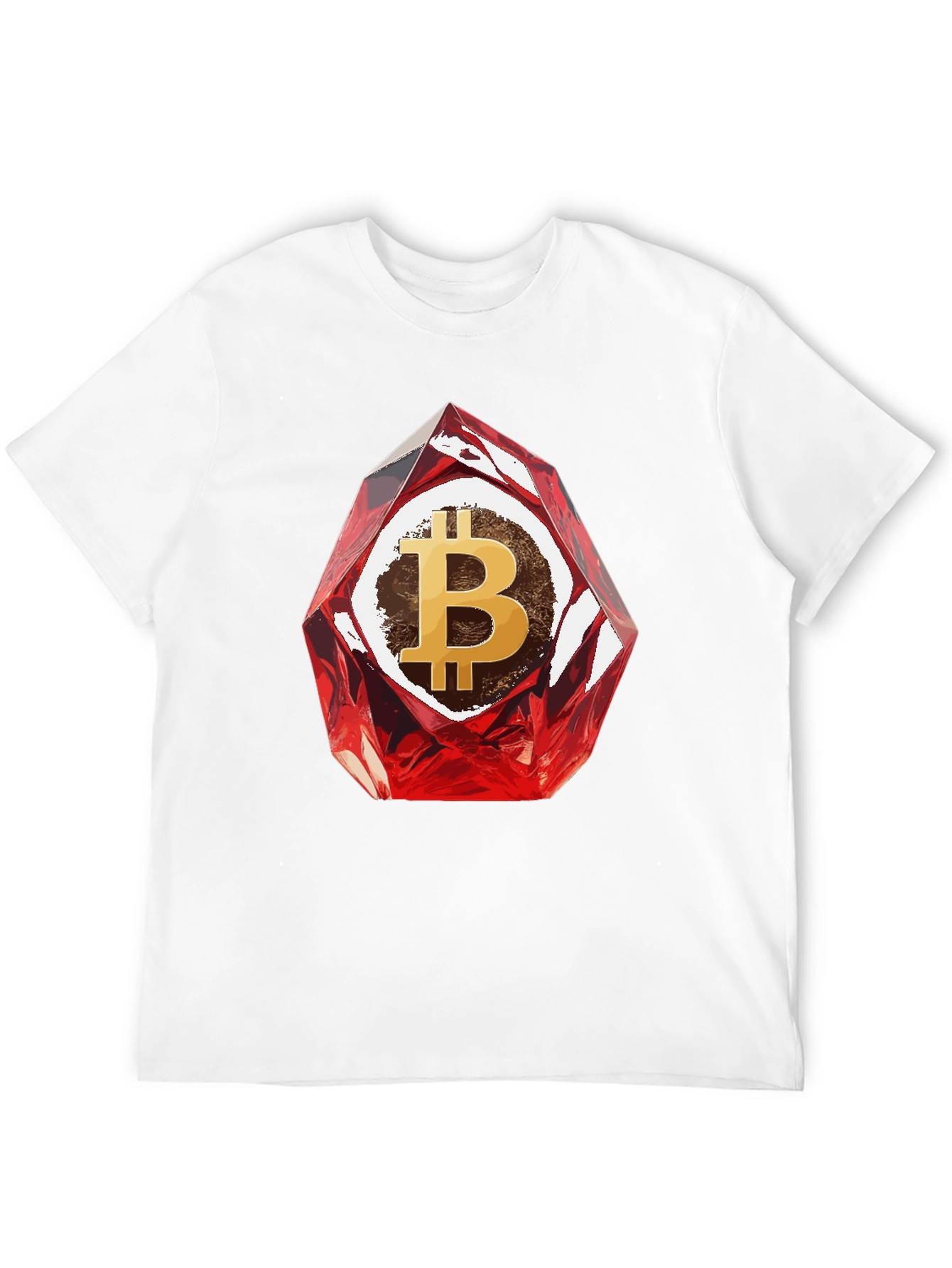 Bitcoin Gemstone Graphic Tee - Crypto Fashion