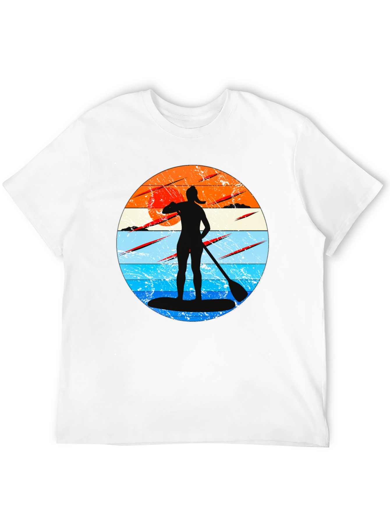 Paddleboarder Sunset Graphic Tee