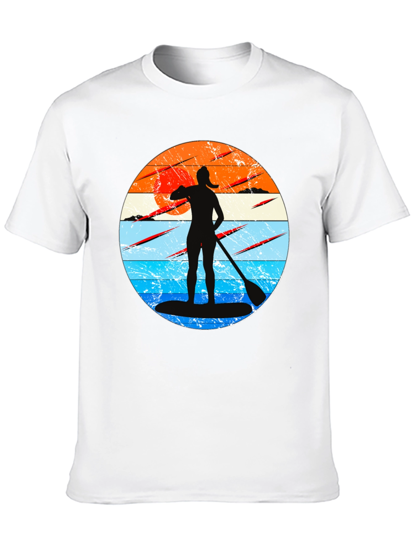 Paddleboarder Sunset Graphic Tee