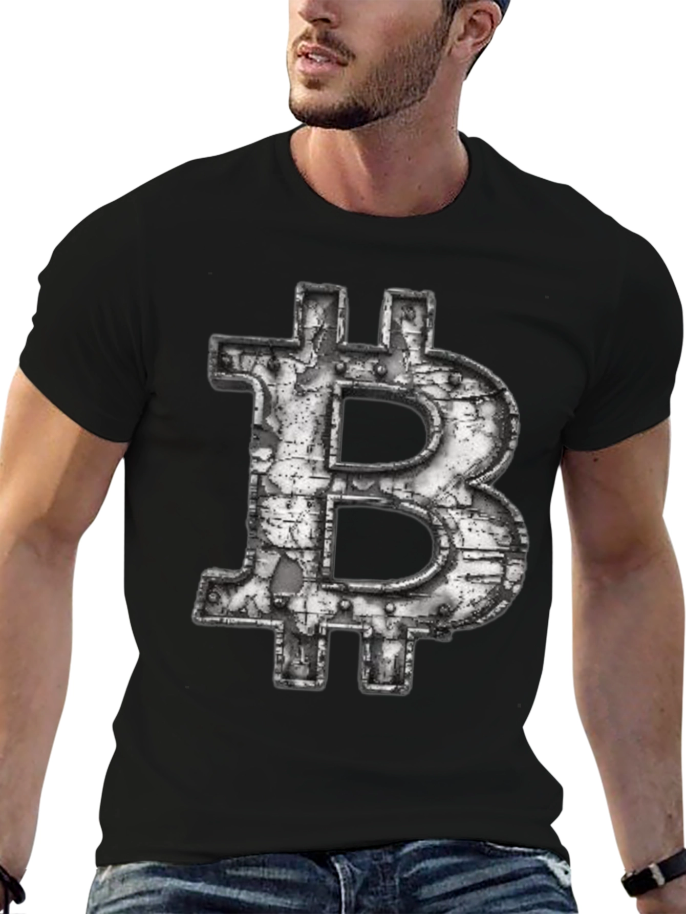 Bitcoin Graphic Tee - Crypto Style Black T-Shirt