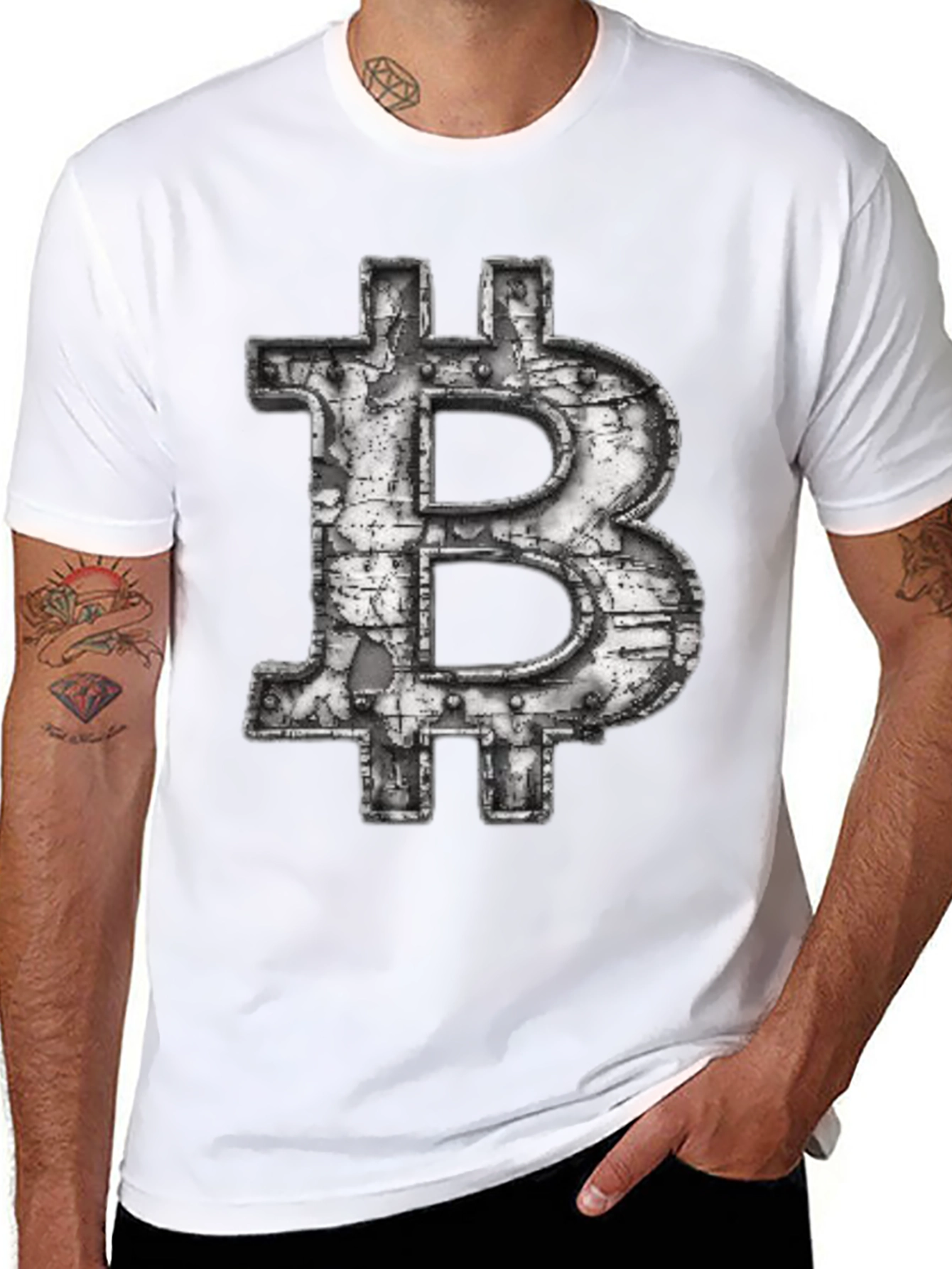 Bitcoin Graphic Tee - Crypto Style Black T-Shirt