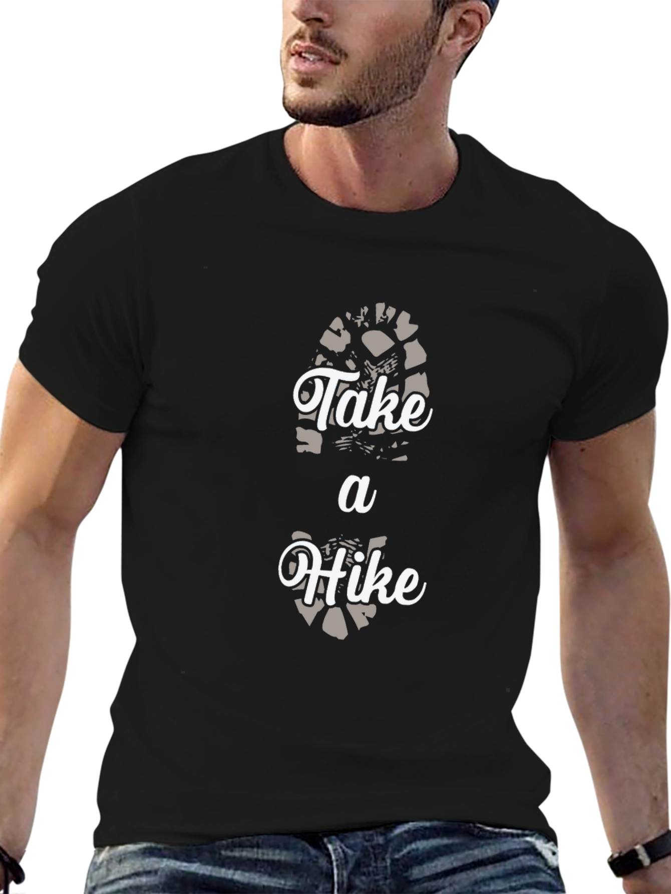 Take A Hike Graphic Tee - Black