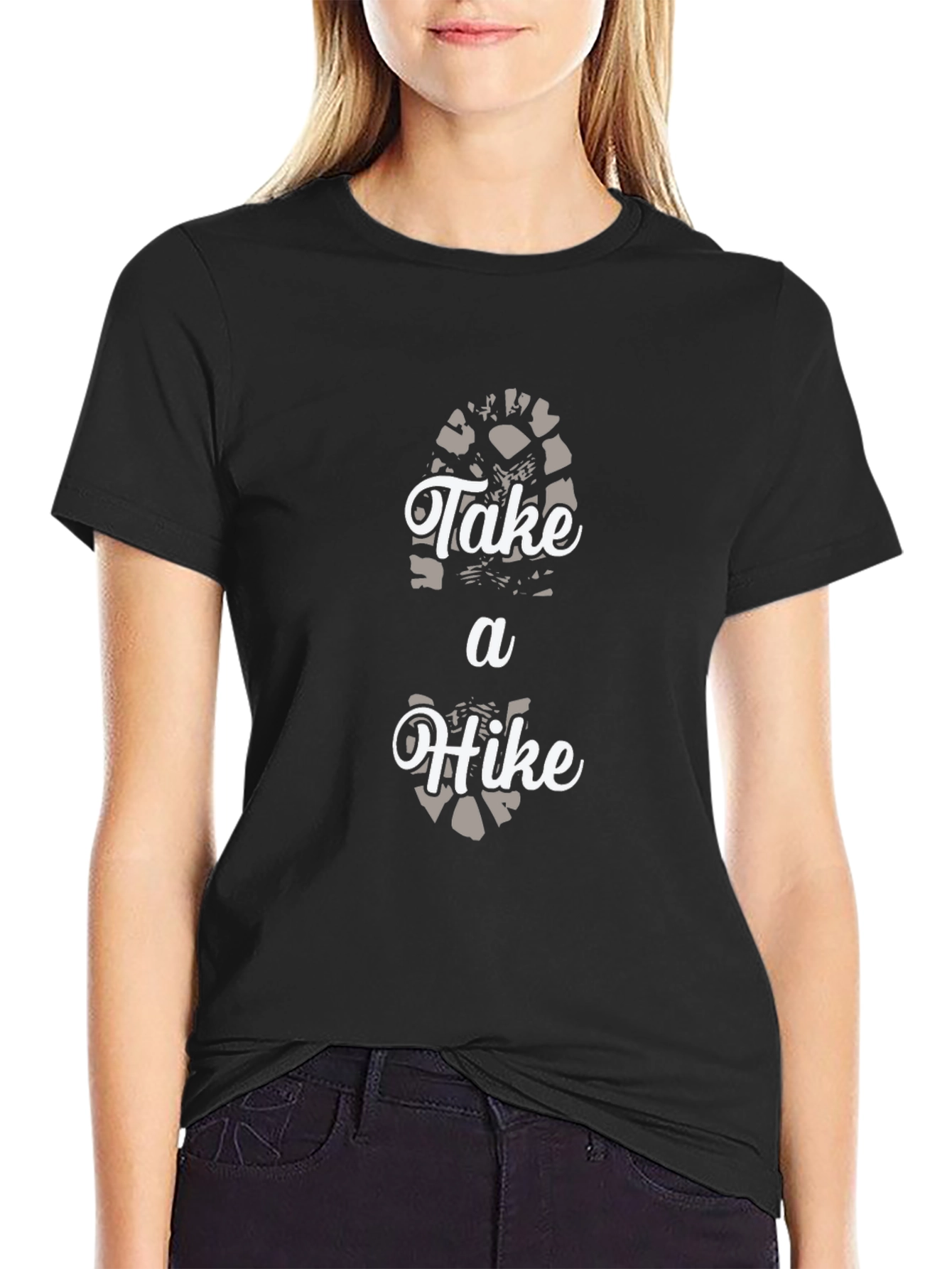 Take A Hike Graphic Tee - Black