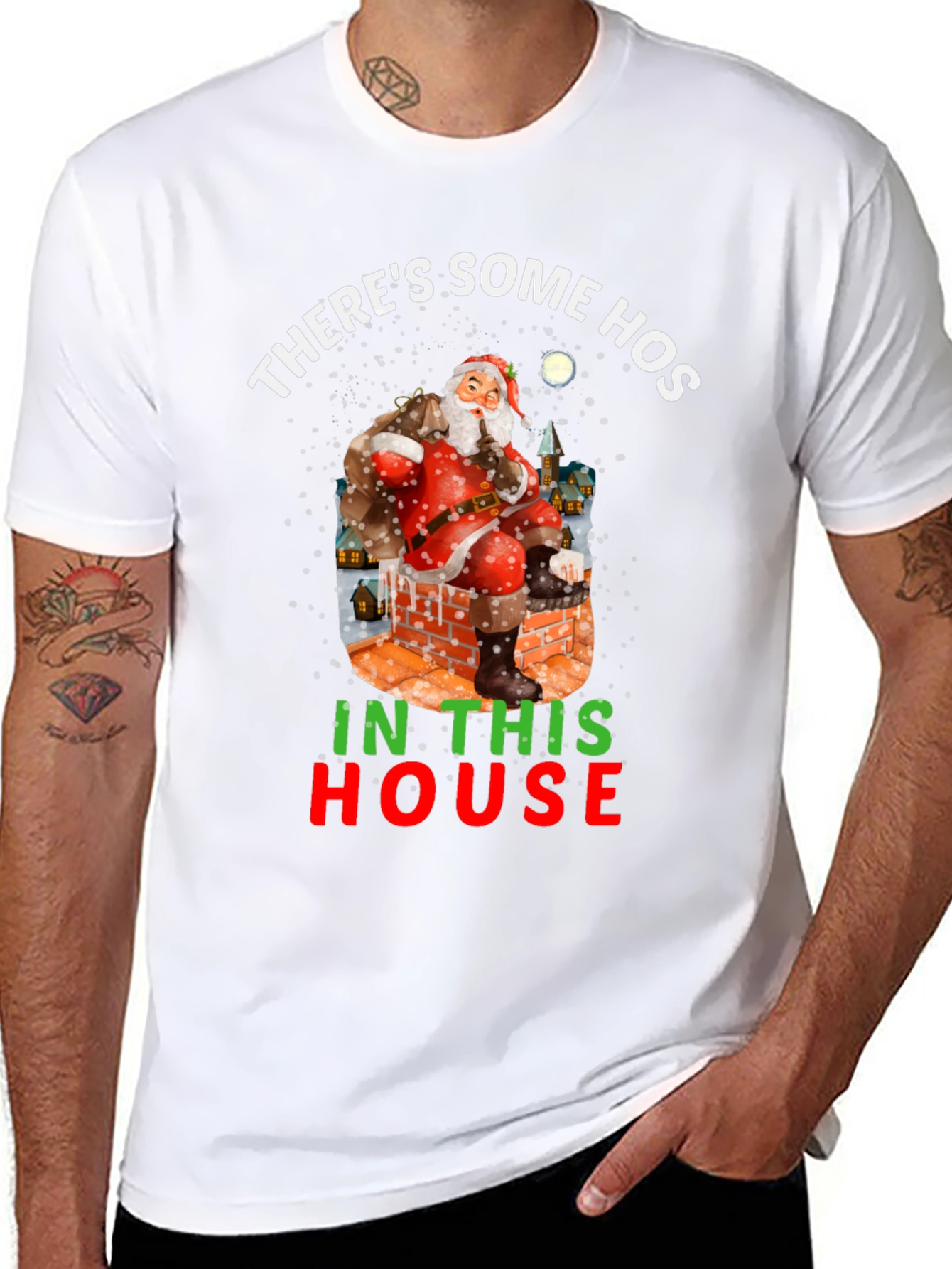 Theres Some Hos In This House Holiday Shirt