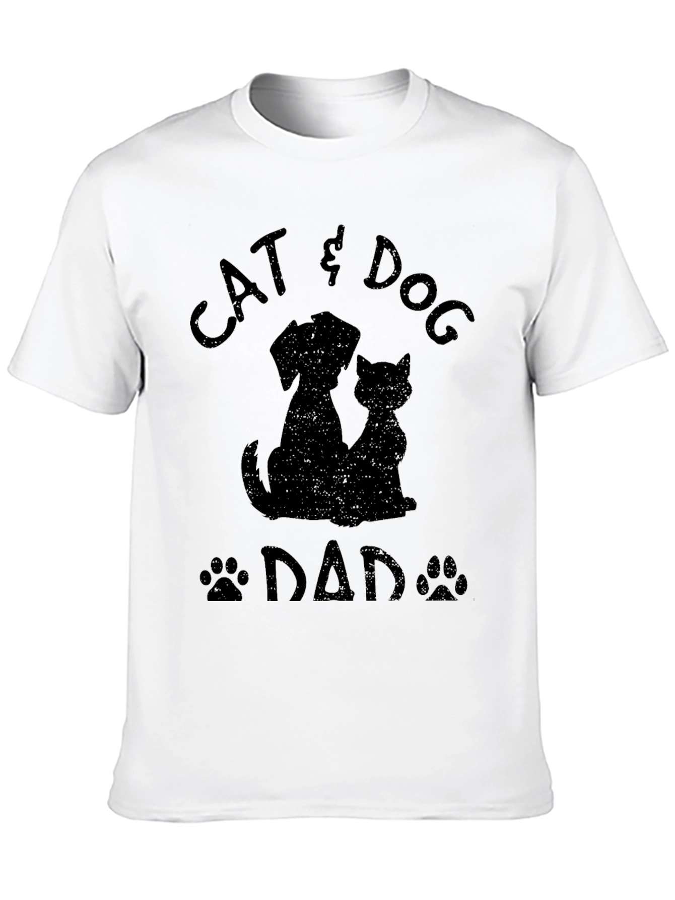 Cat & Dog Dad T-Shirt - Pet Lover Tee