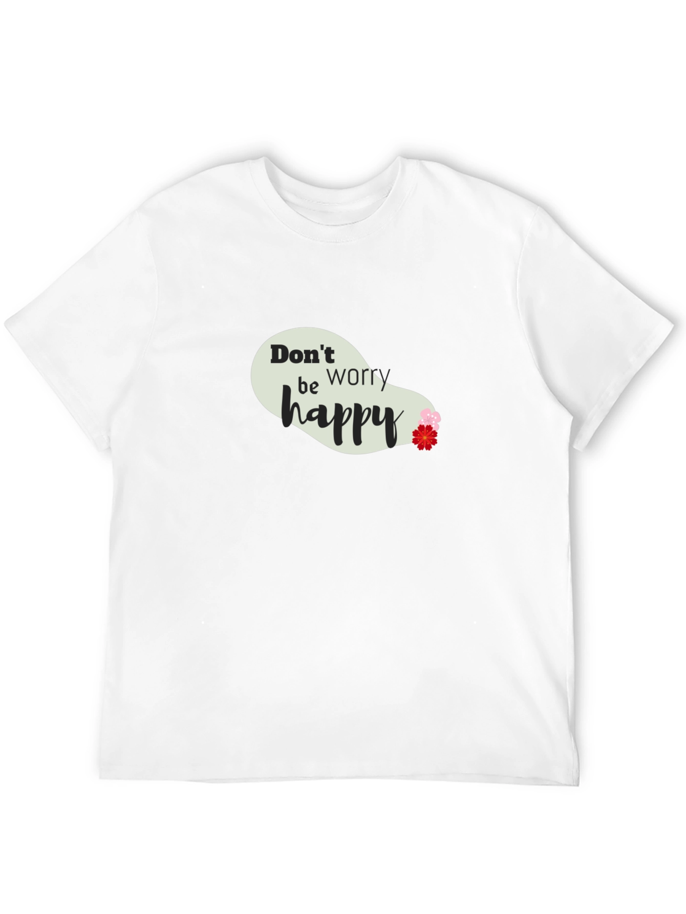 Dont Worry Be Happy Black T-Shirt