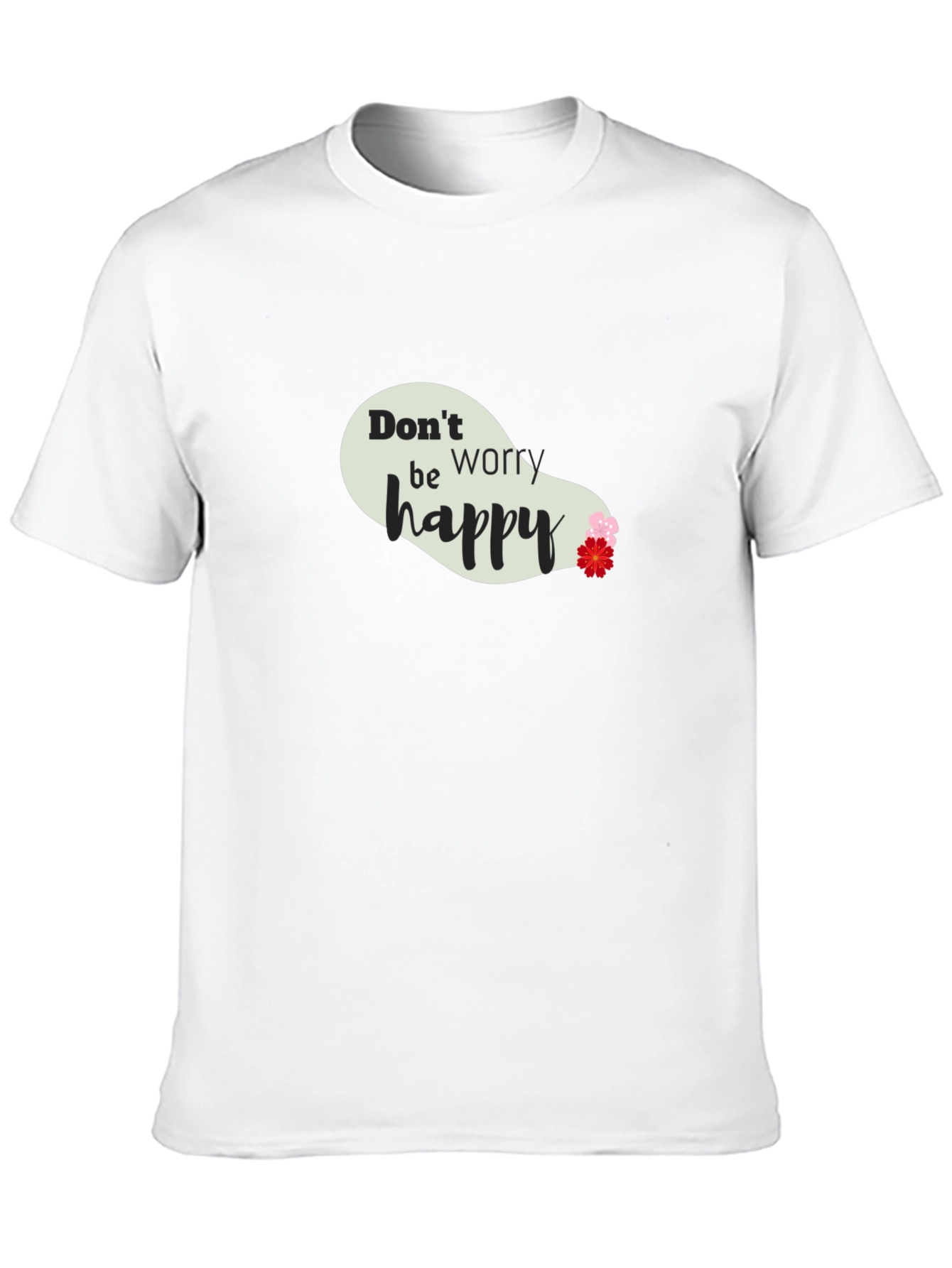 Dont Worry Be Happy Black T-Shirt