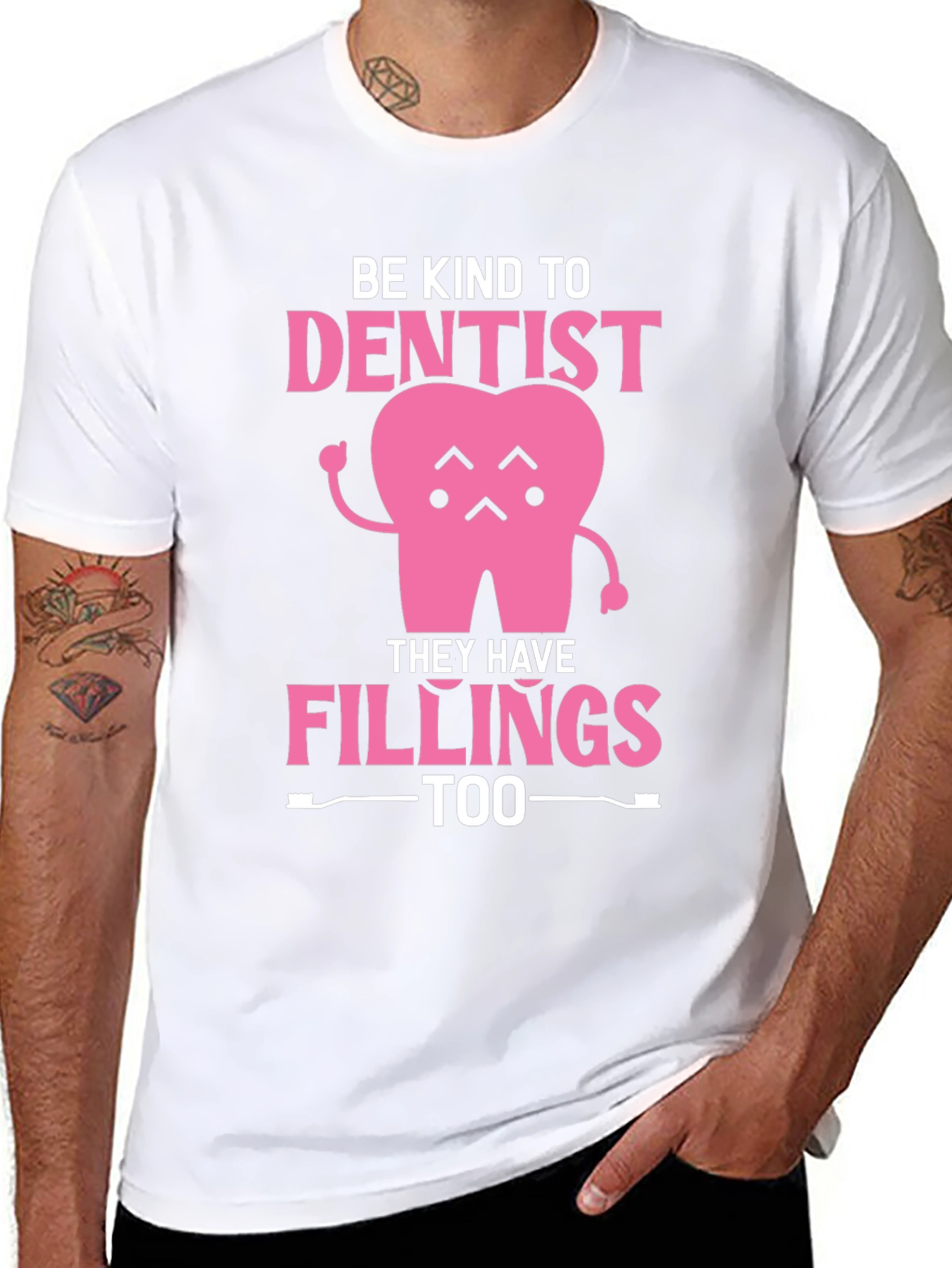 Be Kind to Dentist - Fillings Too! Black T-Shirt