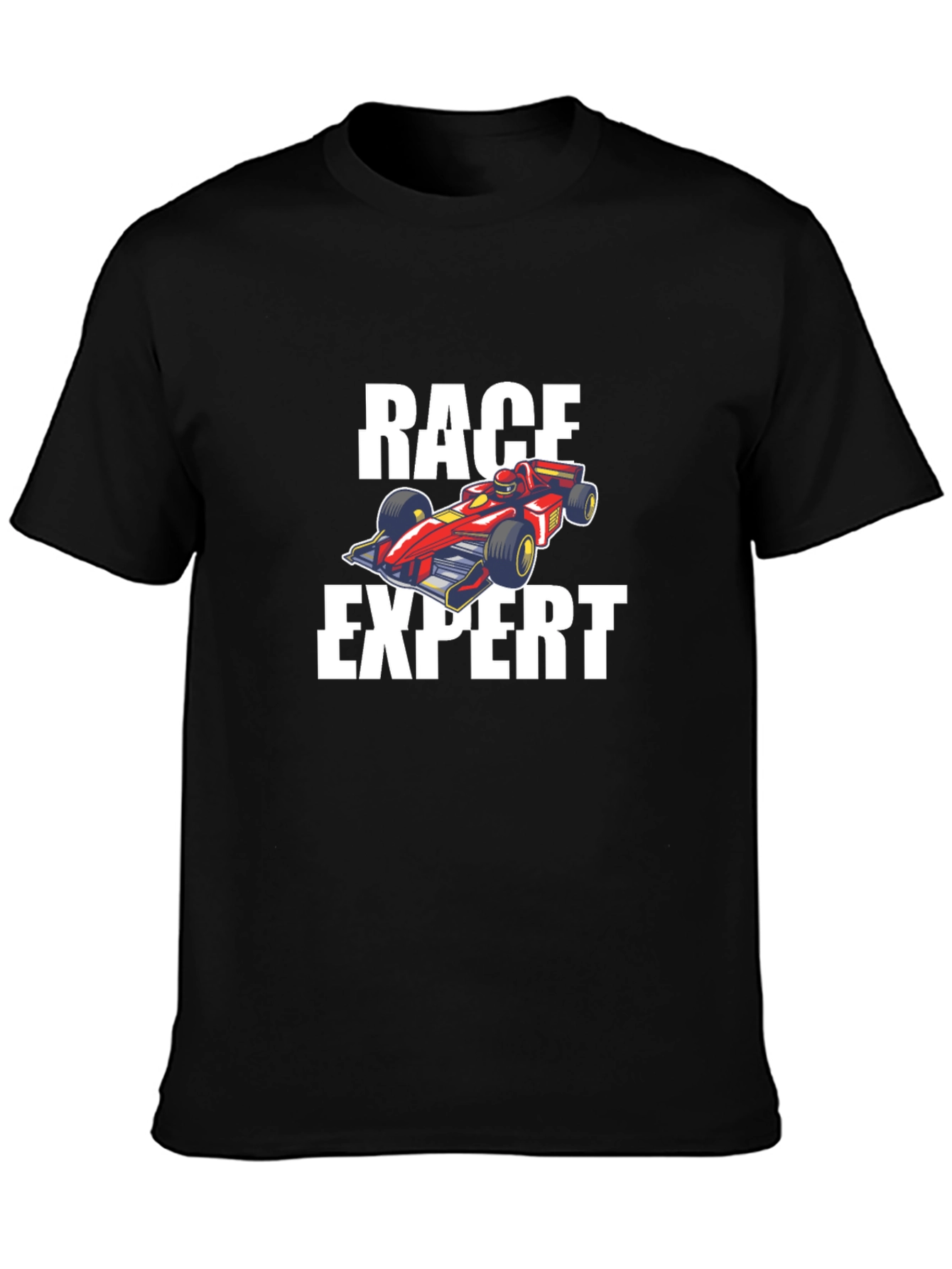 Race Expert Graphic T-Shirt - Black Cotton Tee