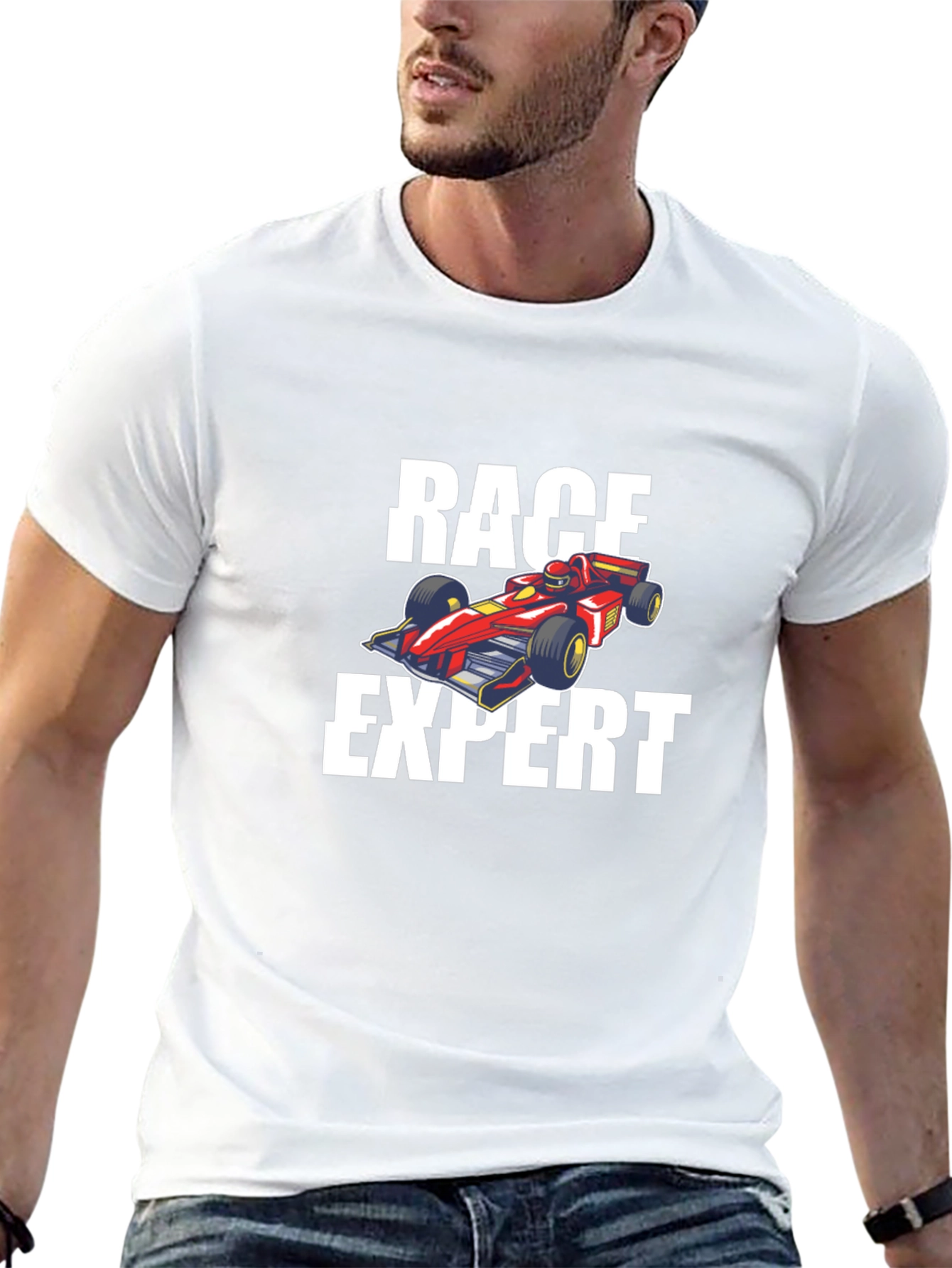 Race Expert Graphic T-Shirt - Black Cotton Tee