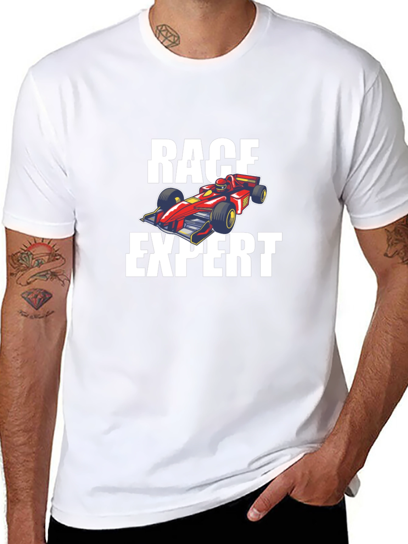 Race Expert Graphic T-Shirt - Black Cotton Tee