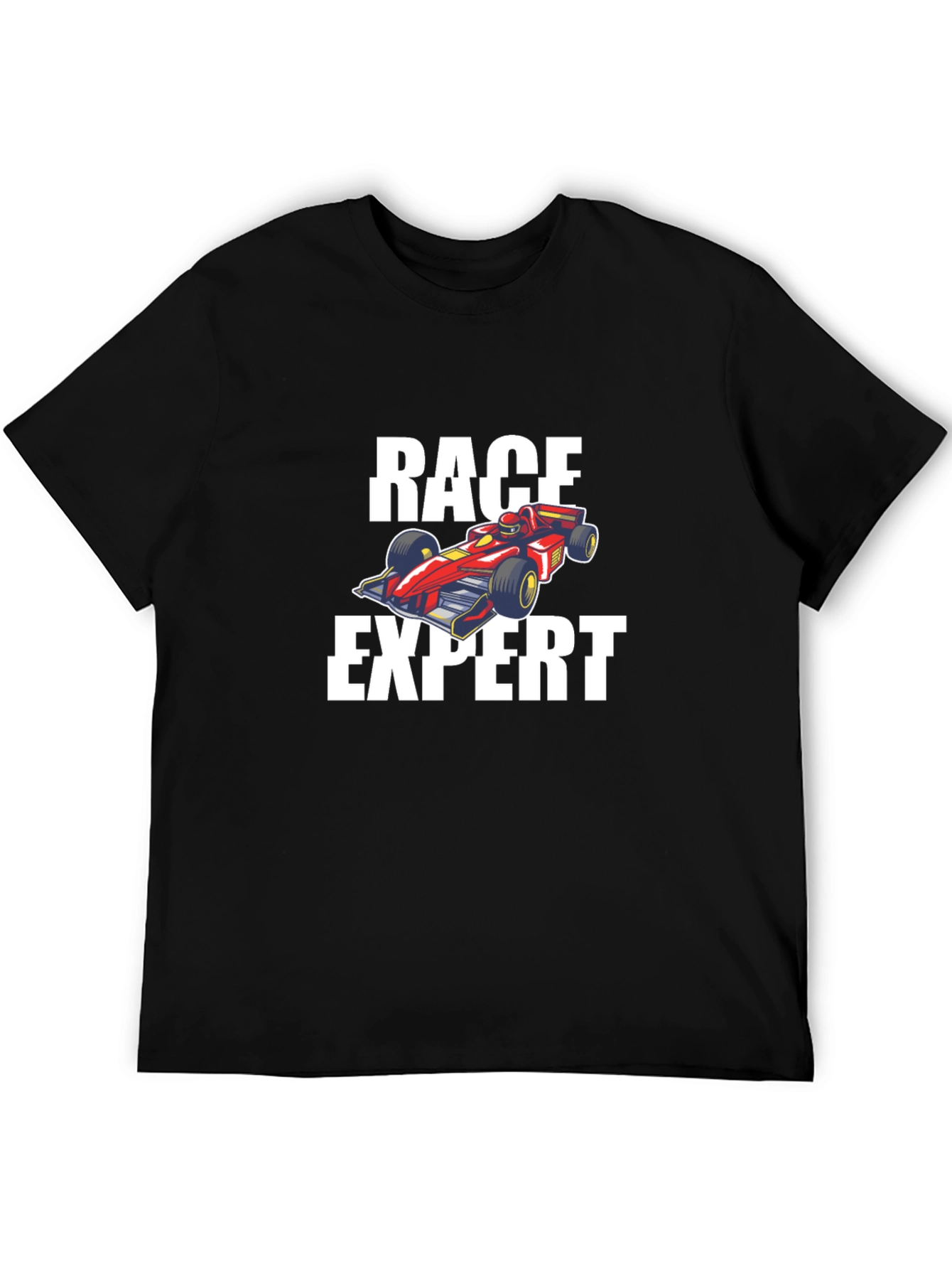 Race Expert Graphic T-Shirt - Black Cotton Tee