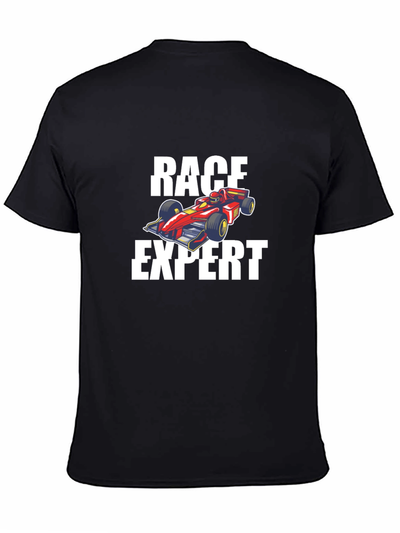 Race Expert Graphic T-Shirt - Black Cotton Tee