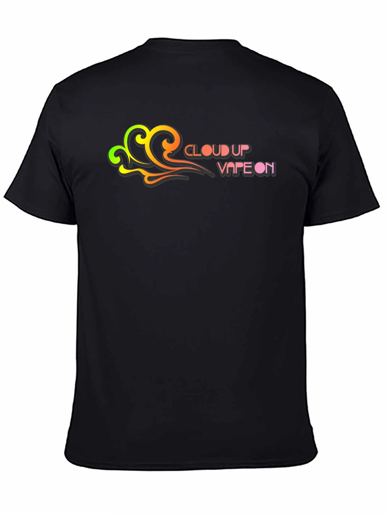 Cloud Up Vape On Graphic T-Shirt - Black