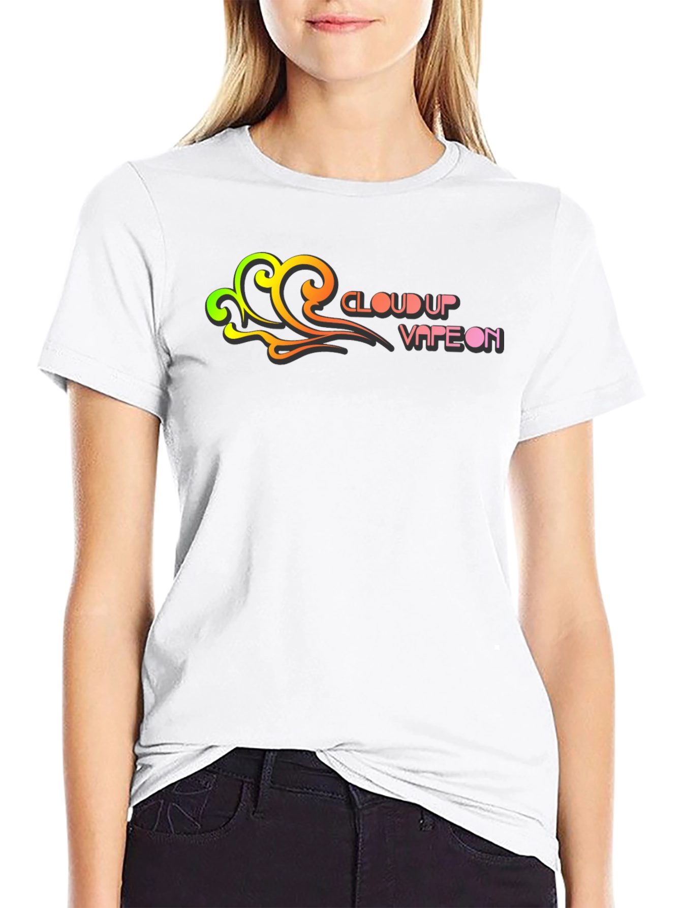 Cloud Up Vape On Graphic T-Shirt - Black