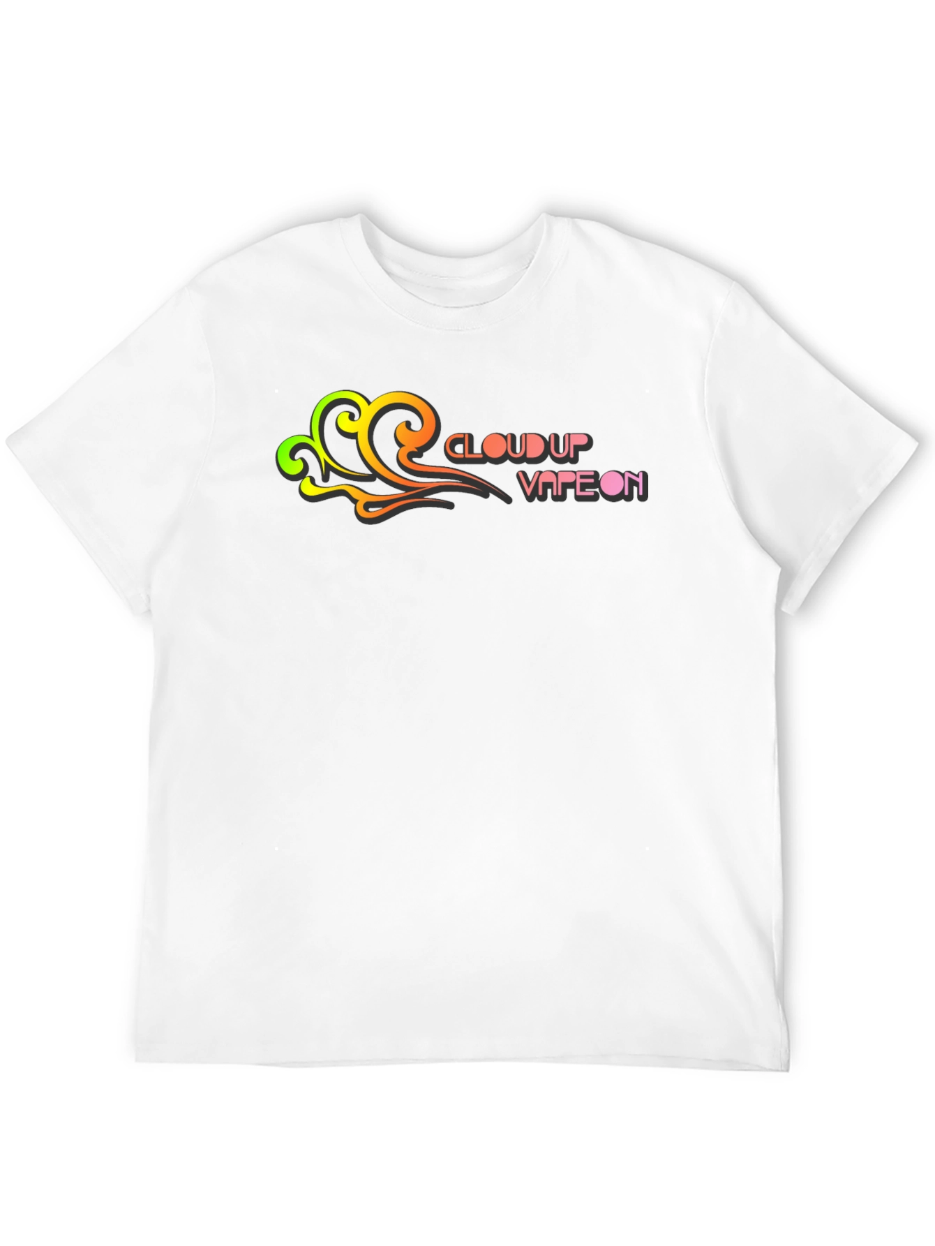 Cloud Up Vape On Graphic T-Shirt - Black