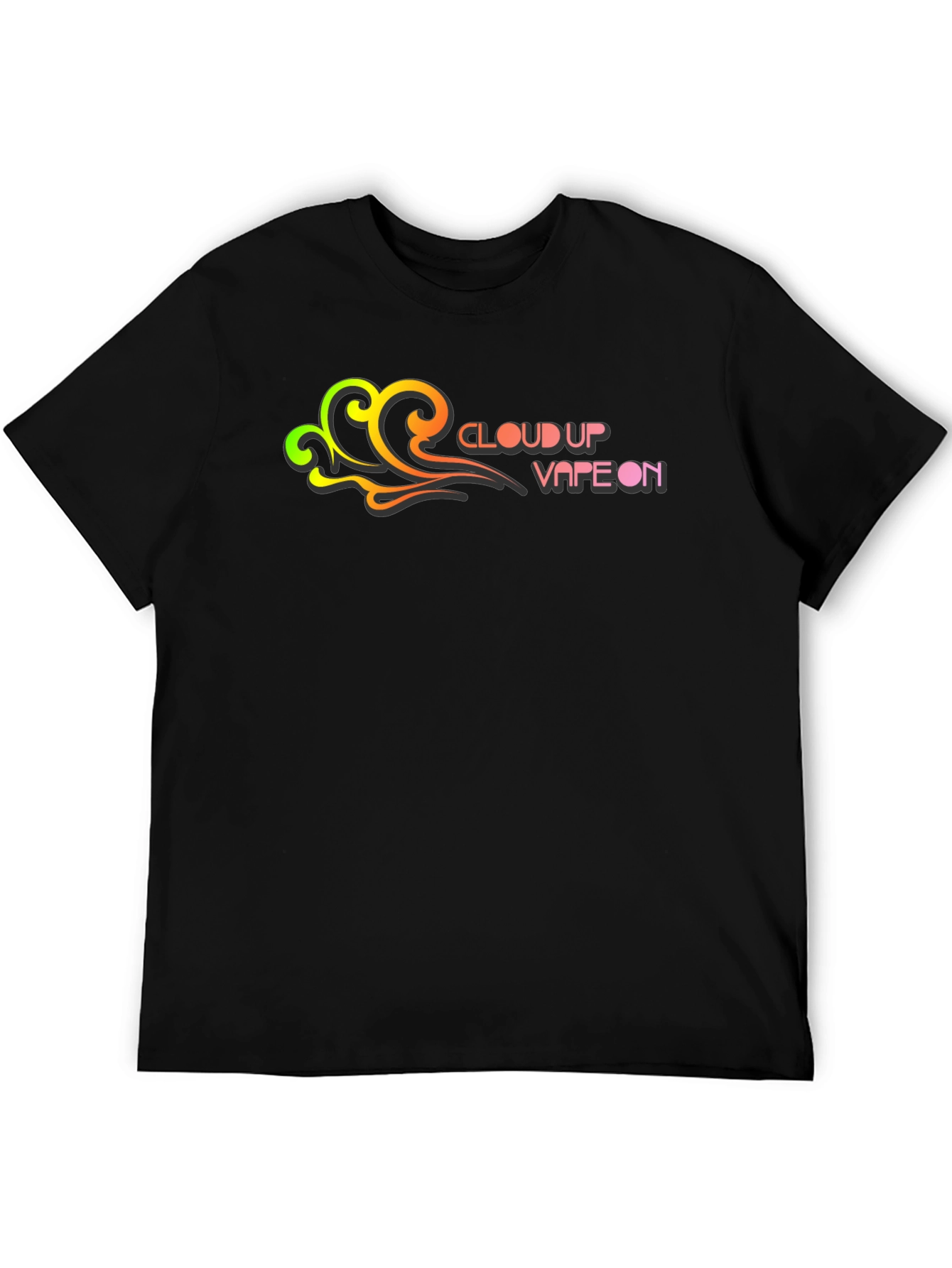 Cloud Up Vape On Graphic T-Shirt - Black