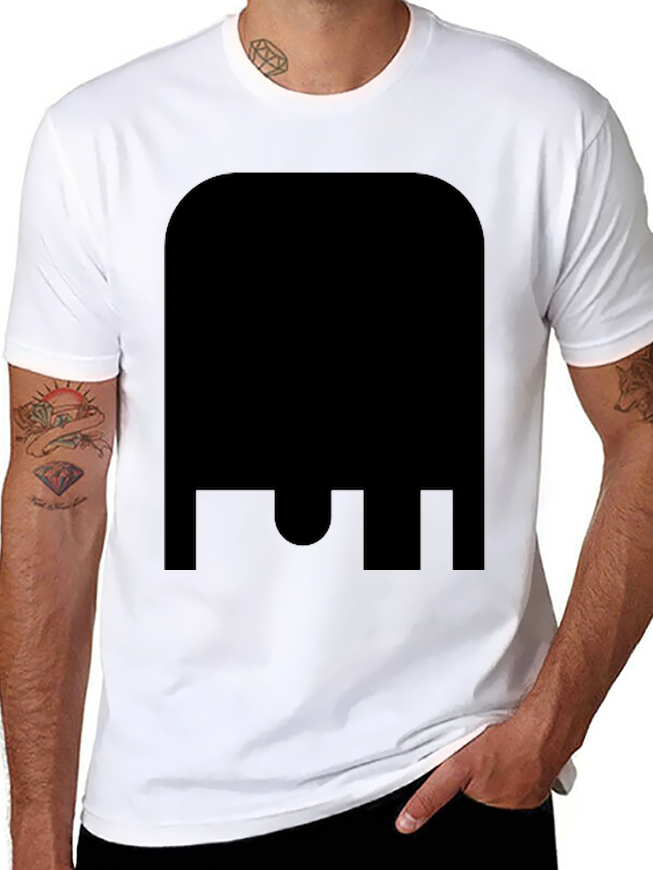 Bold Graphic Tee - Black