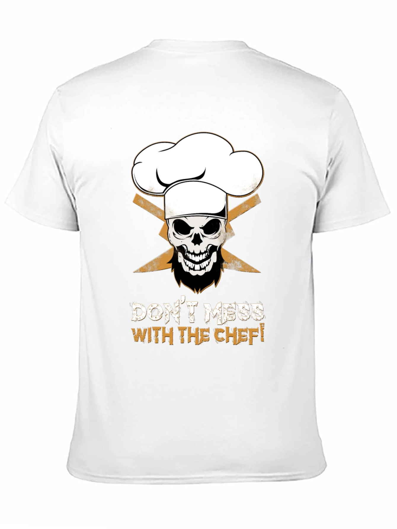Dont Mess With The Chef Skull Graphic T-Shirt