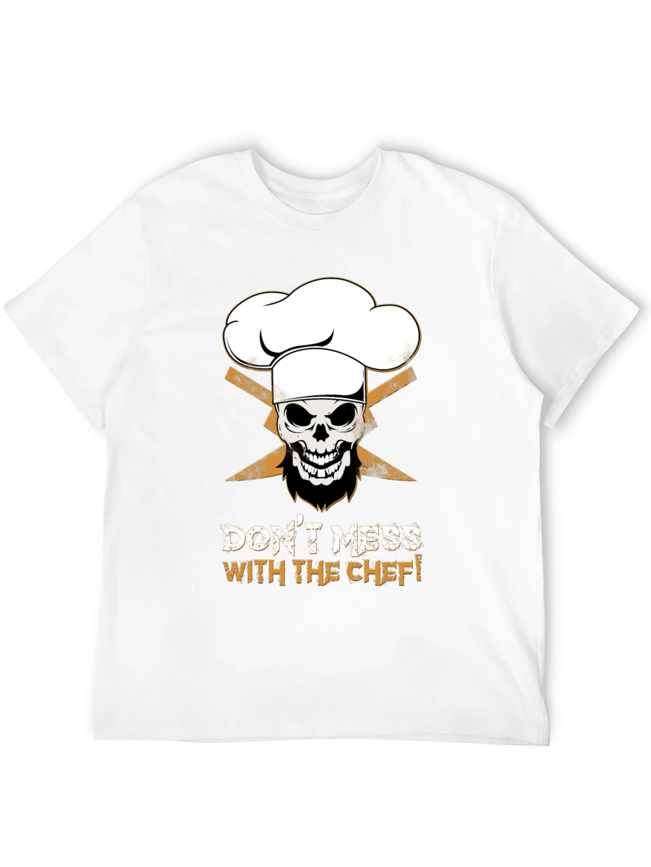 Dont Mess With The Chef Skull Graphic T-Shirt