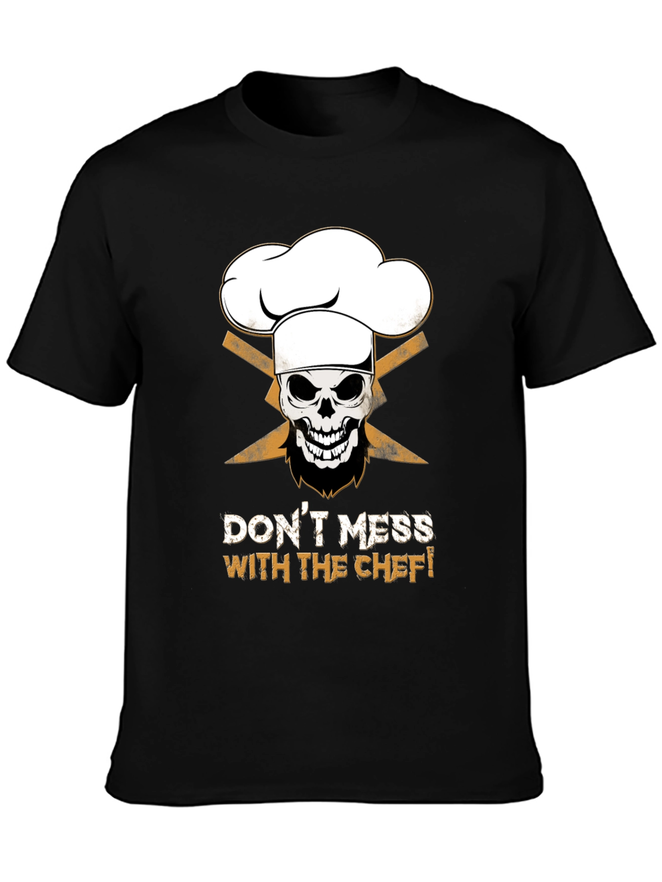 Dont Mess With The Chef Skull Graphic T-Shirt