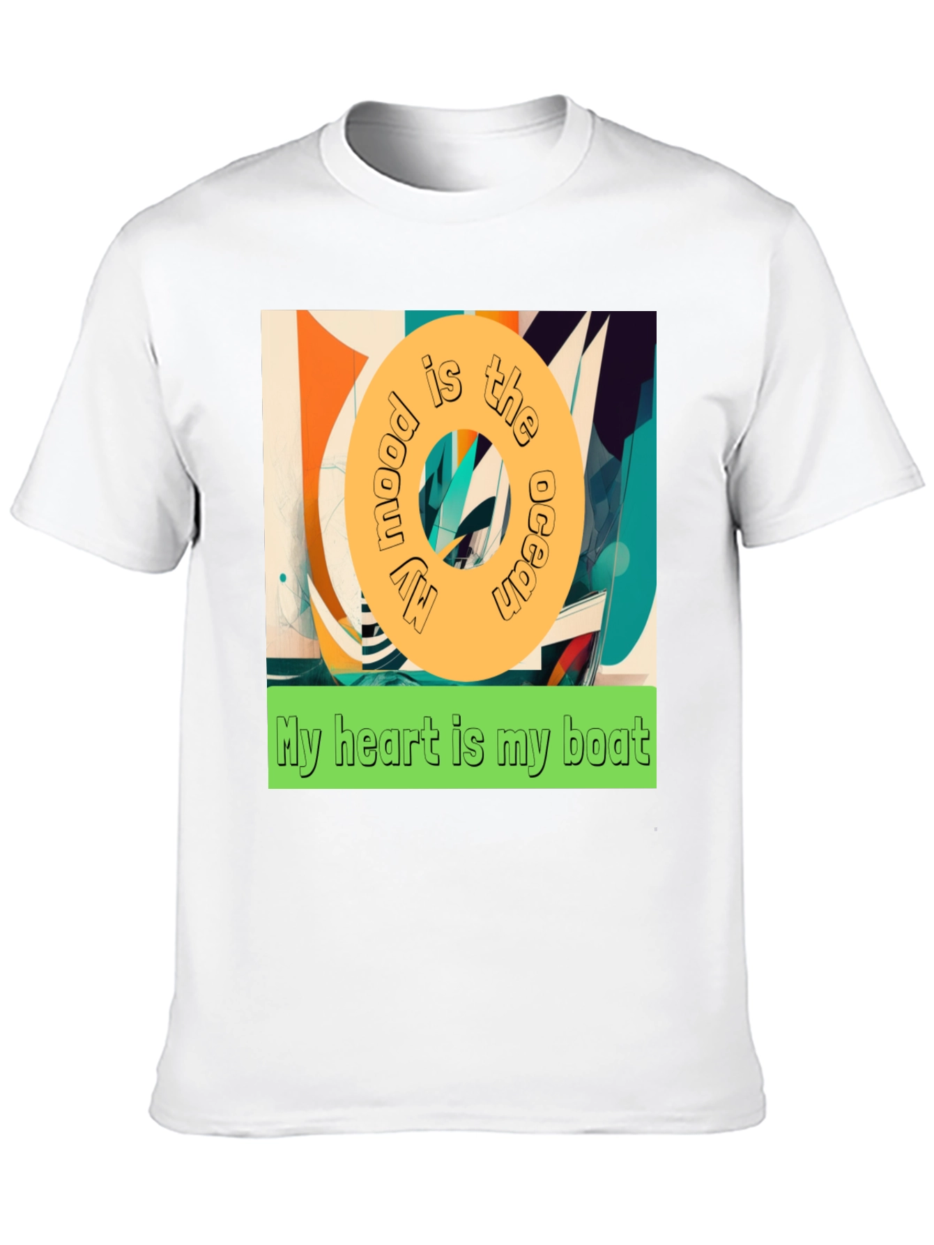 Ocean Mood Boat Heart Graphic Tee