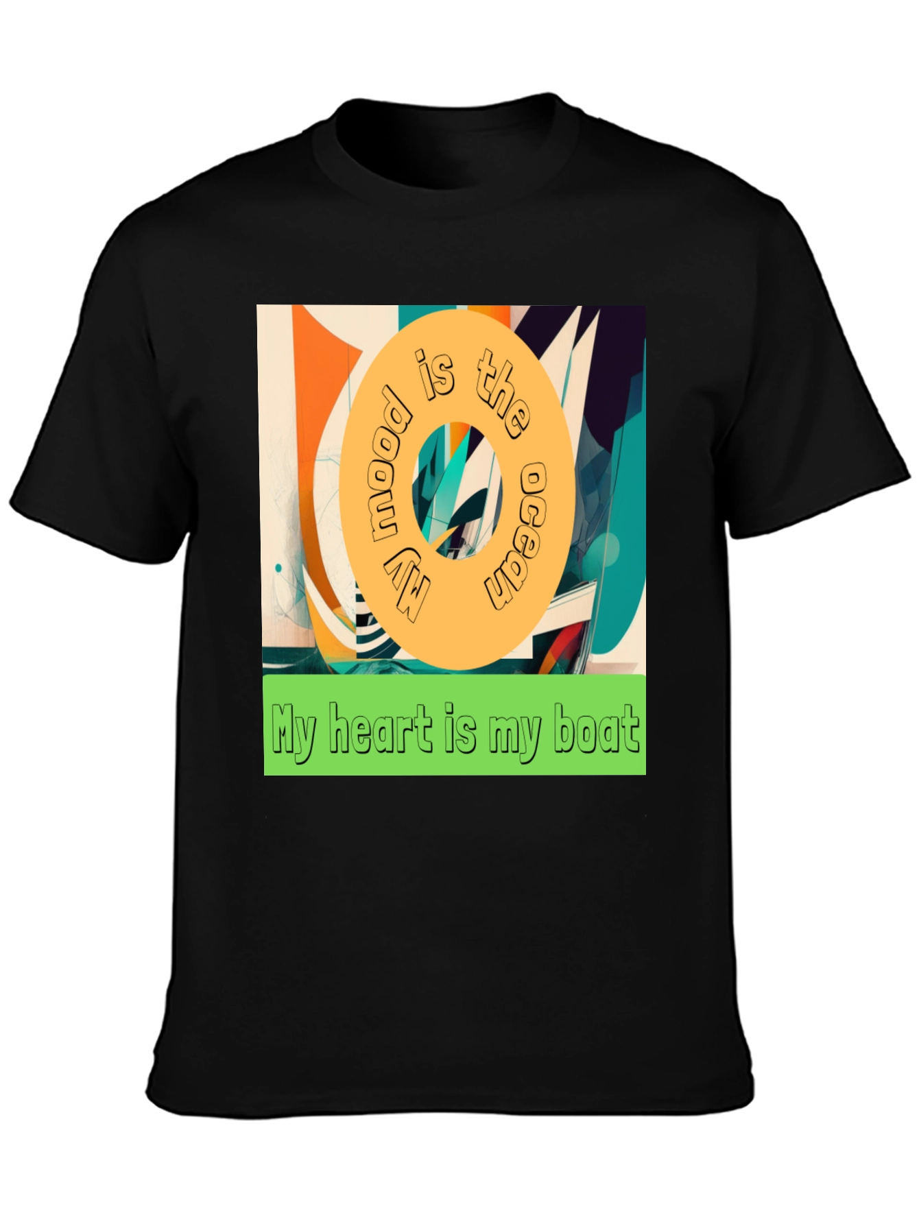 Ocean Mood Boat Heart Graphic Tee