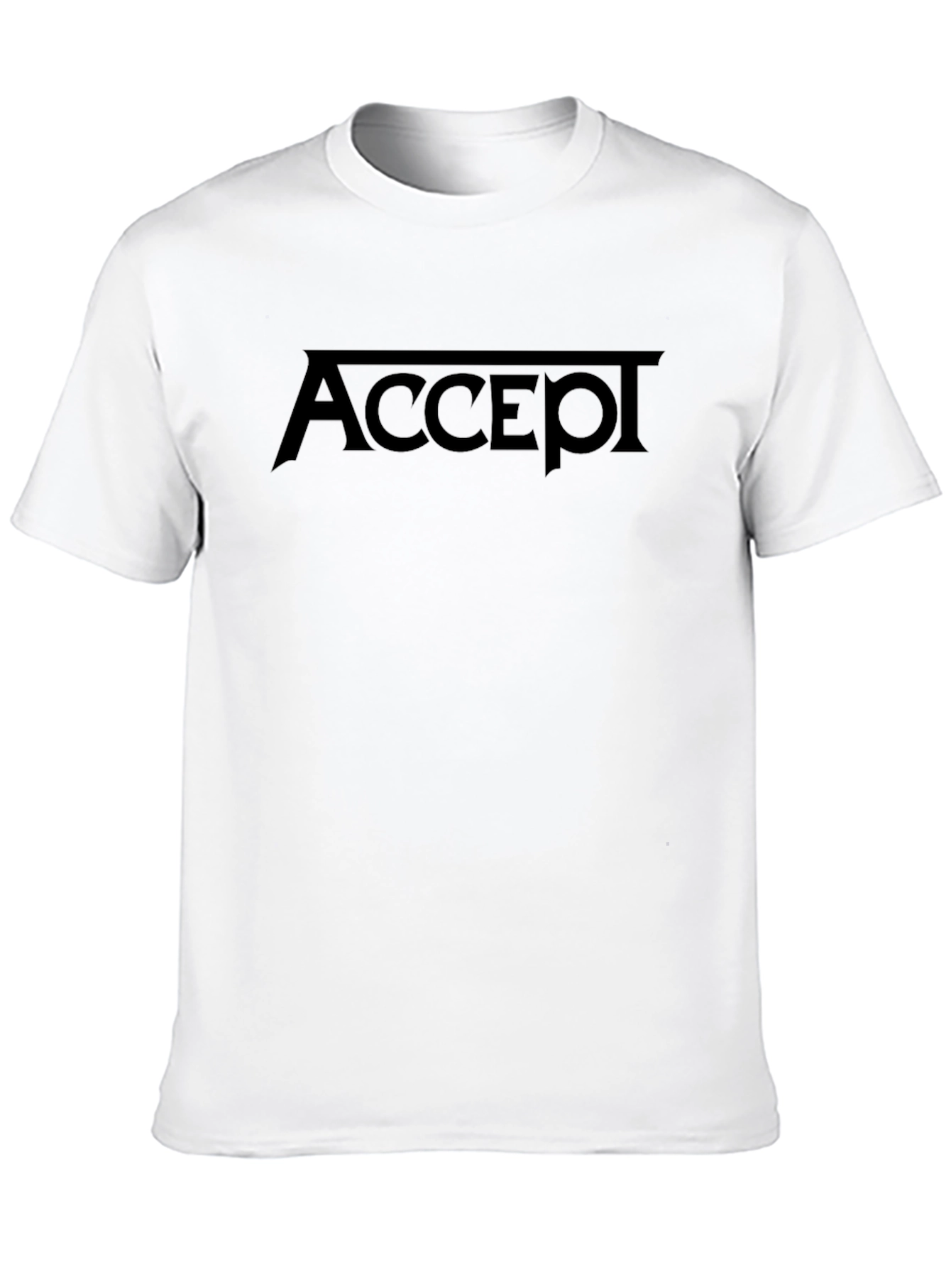 Accept Band Logo Black T-Shirt - Classic Rock Tee
