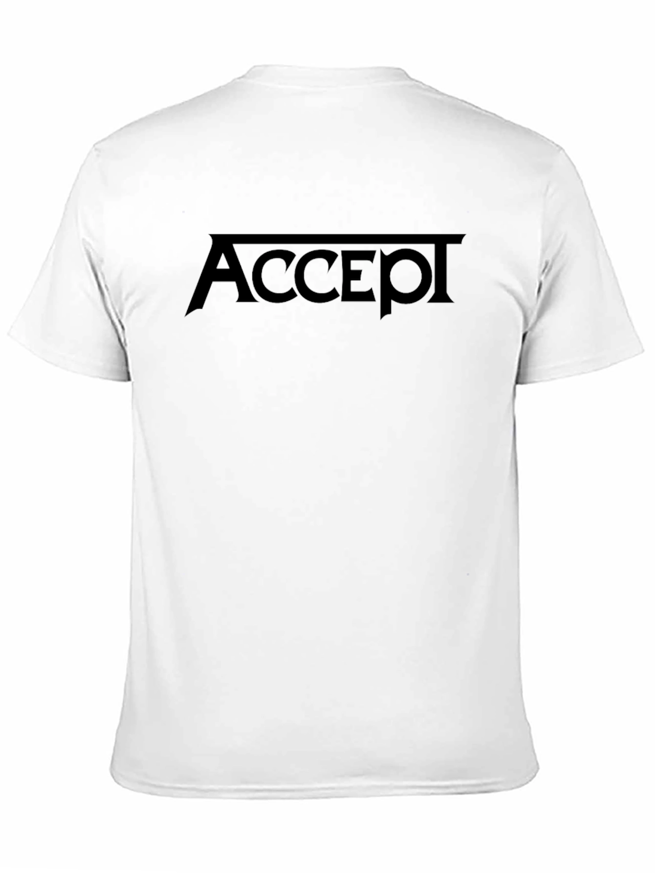 Accept Band Logo Black T-Shirt - Classic Rock Tee