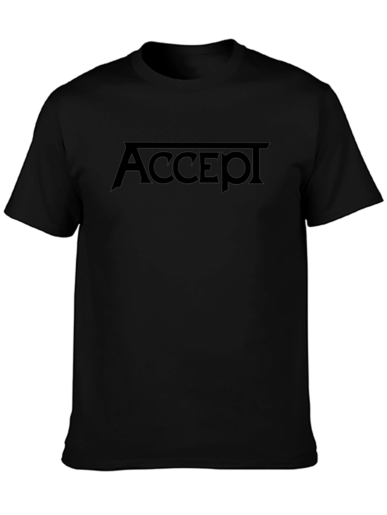 Accept Band Logo Black T-Shirt - Classic Rock Tee