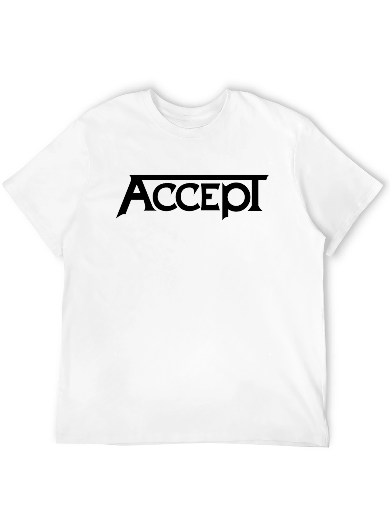 Accept Band Logo Black T-Shirt - Classic Rock Tee