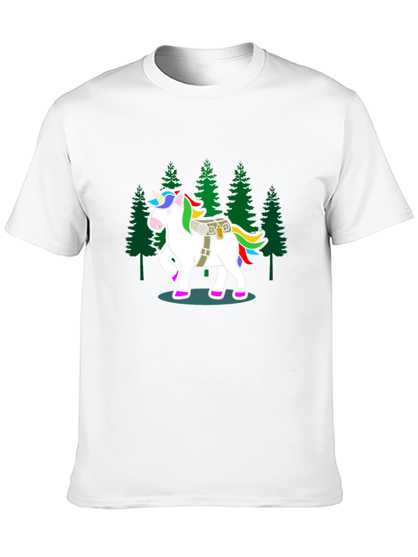 Unicorn Hiker Black T-Shirt