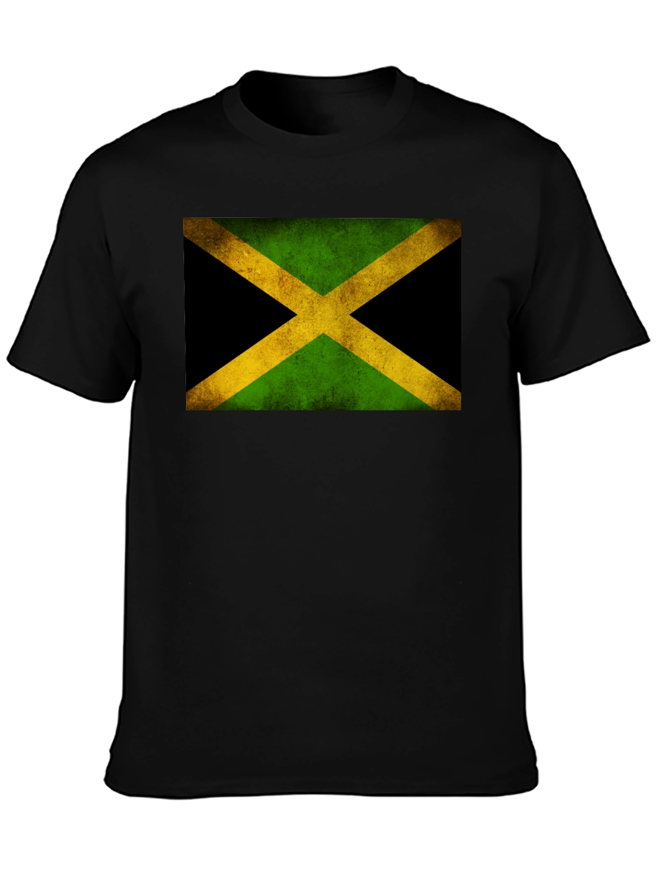 Jamaican Flag Graphic T-Shirt - Black