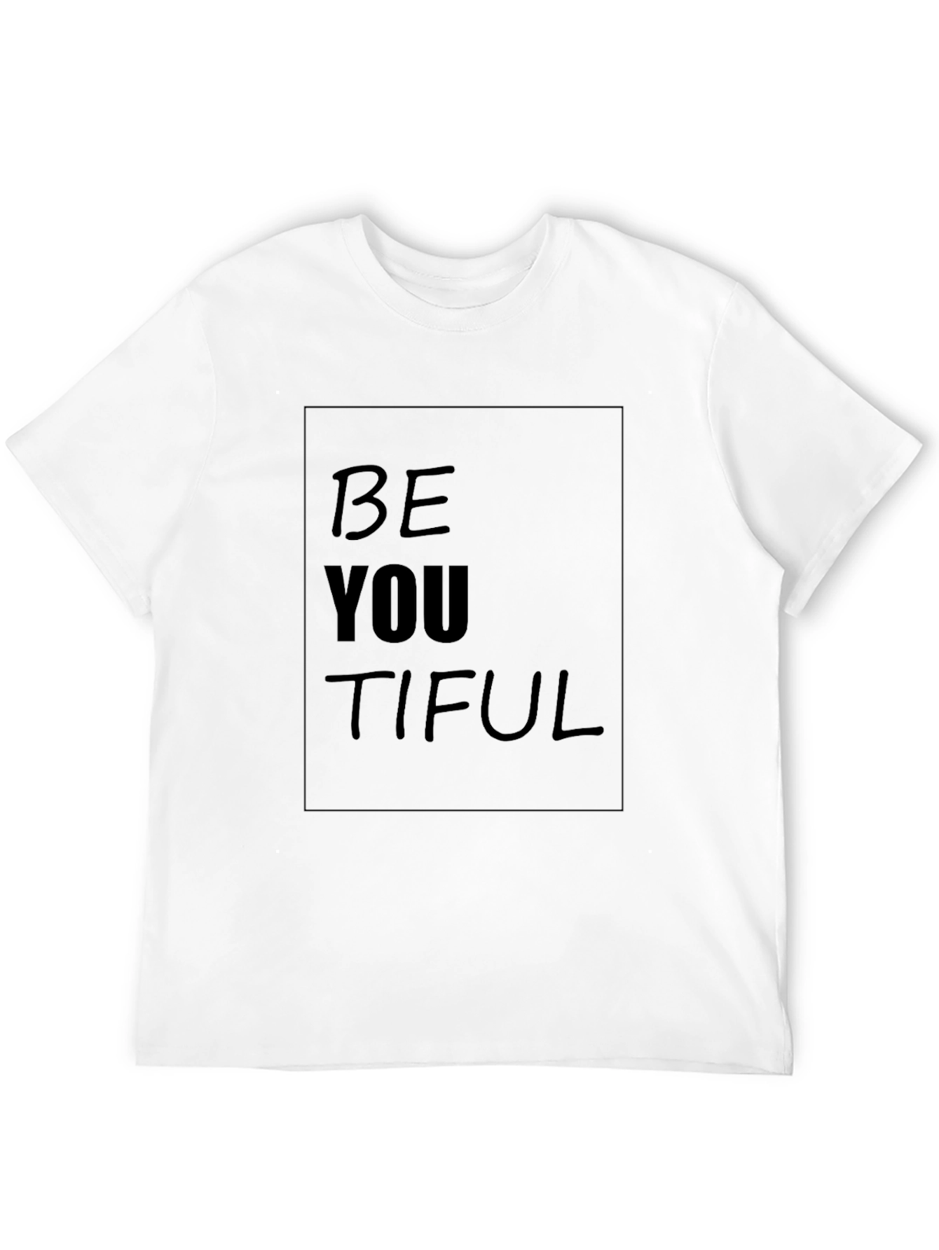 Be YOU TIFUL Black T-Shirt - Inspirational Design