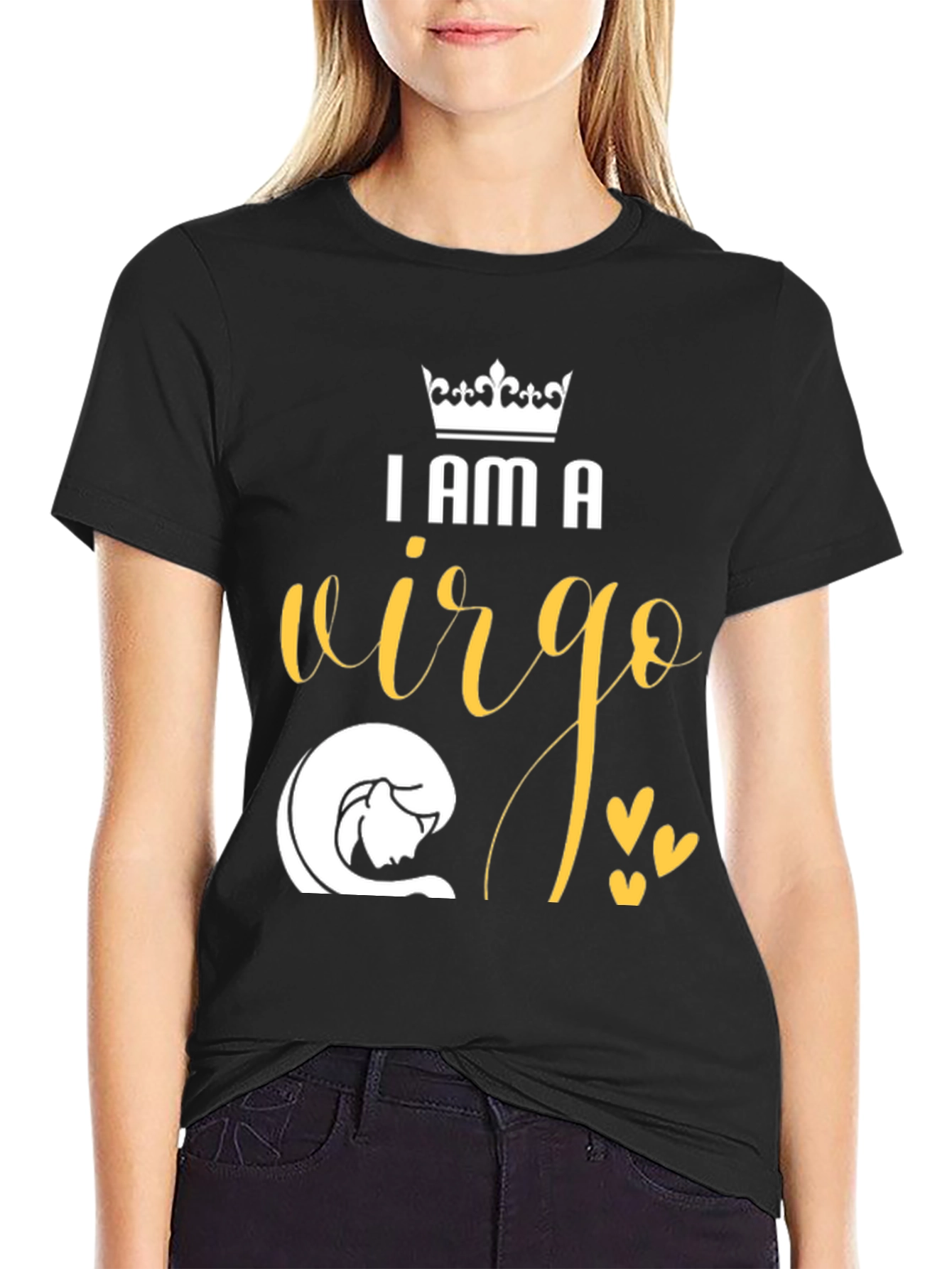 I Am A Virgo Zodiac Sign Black T-Shirt