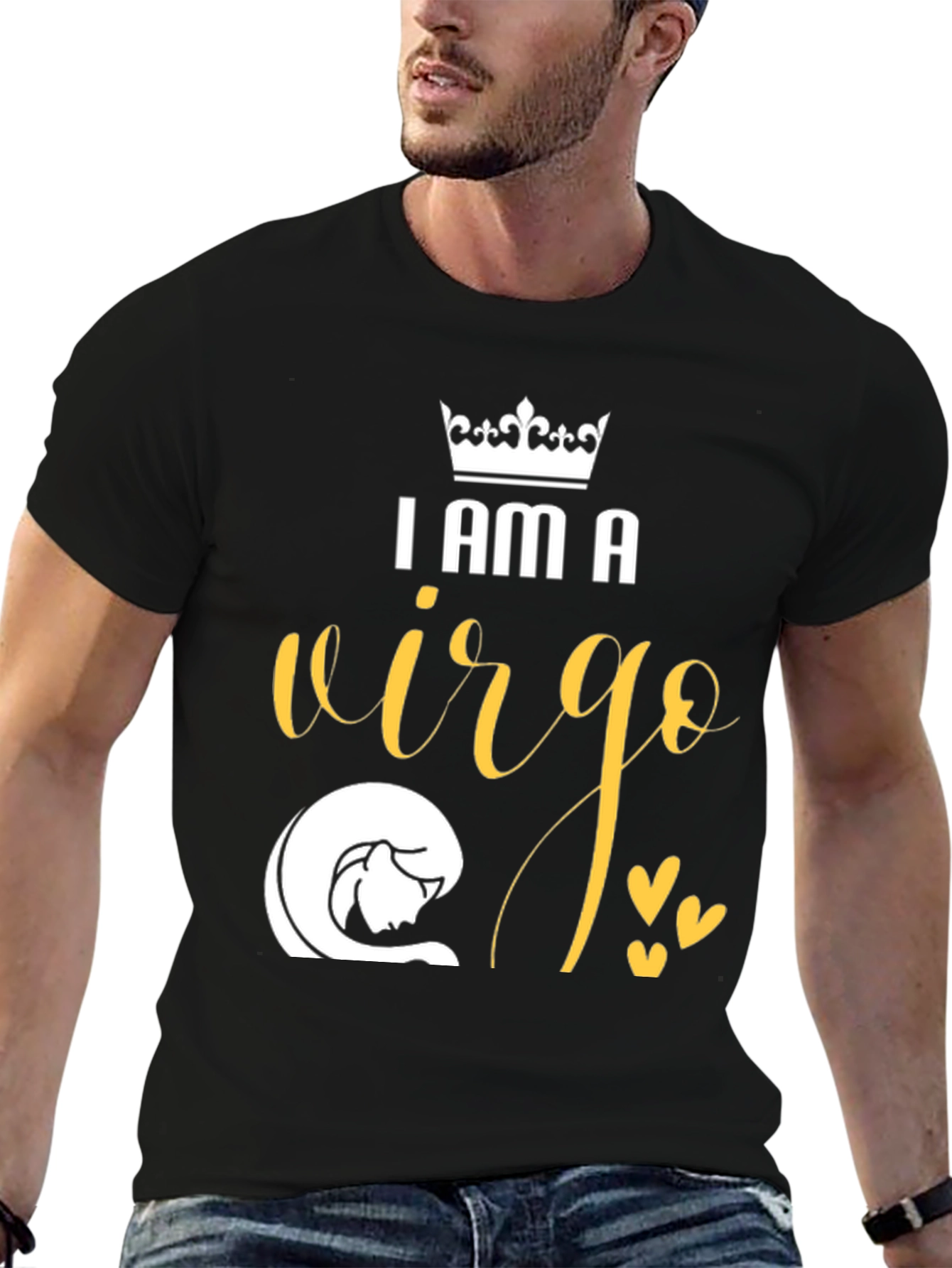 I Am A Virgo Zodiac Sign Black T-Shirt