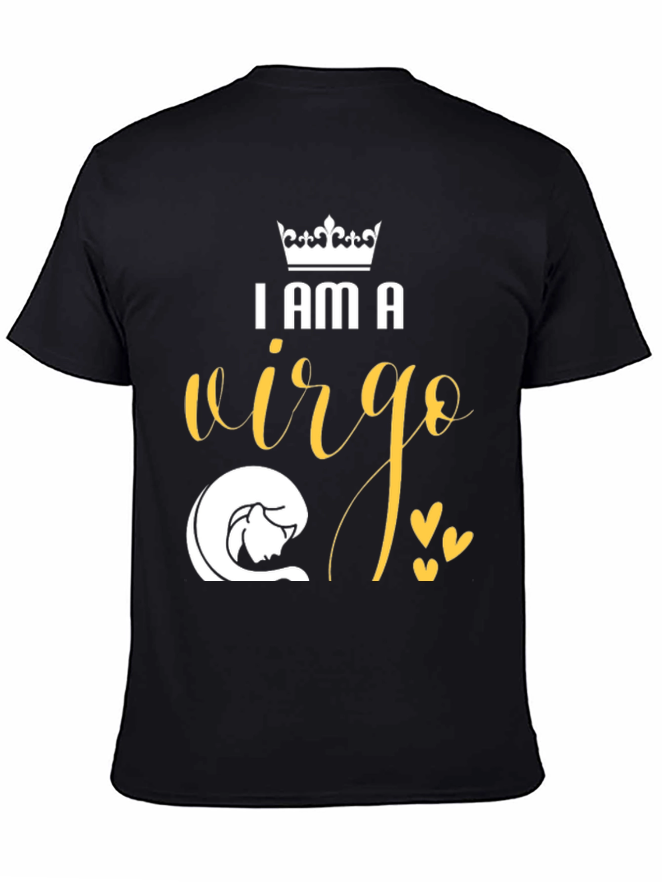 I Am A Virgo Zodiac Sign Black T-Shirt