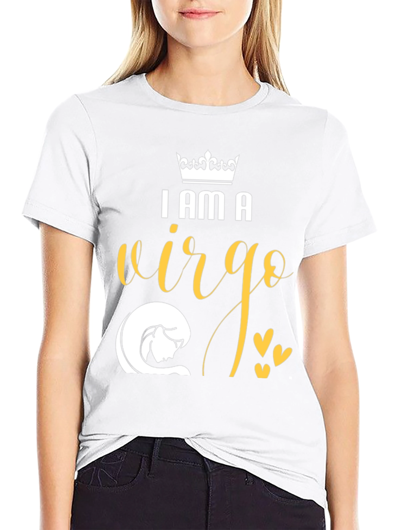 I Am A Virgo Zodiac Sign Black T-Shirt