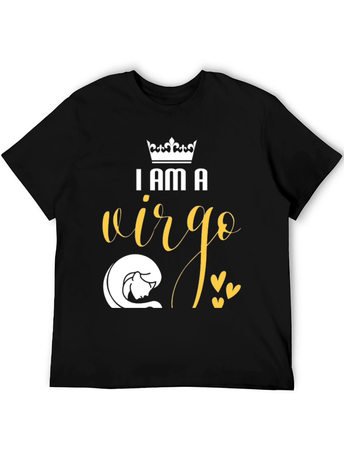 I Am A Virgo Zodiac Sign Black T-Shirt