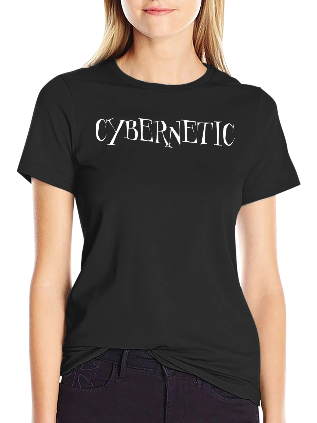 Cybernetic Graphic T-Shirt - Cool Black Tee