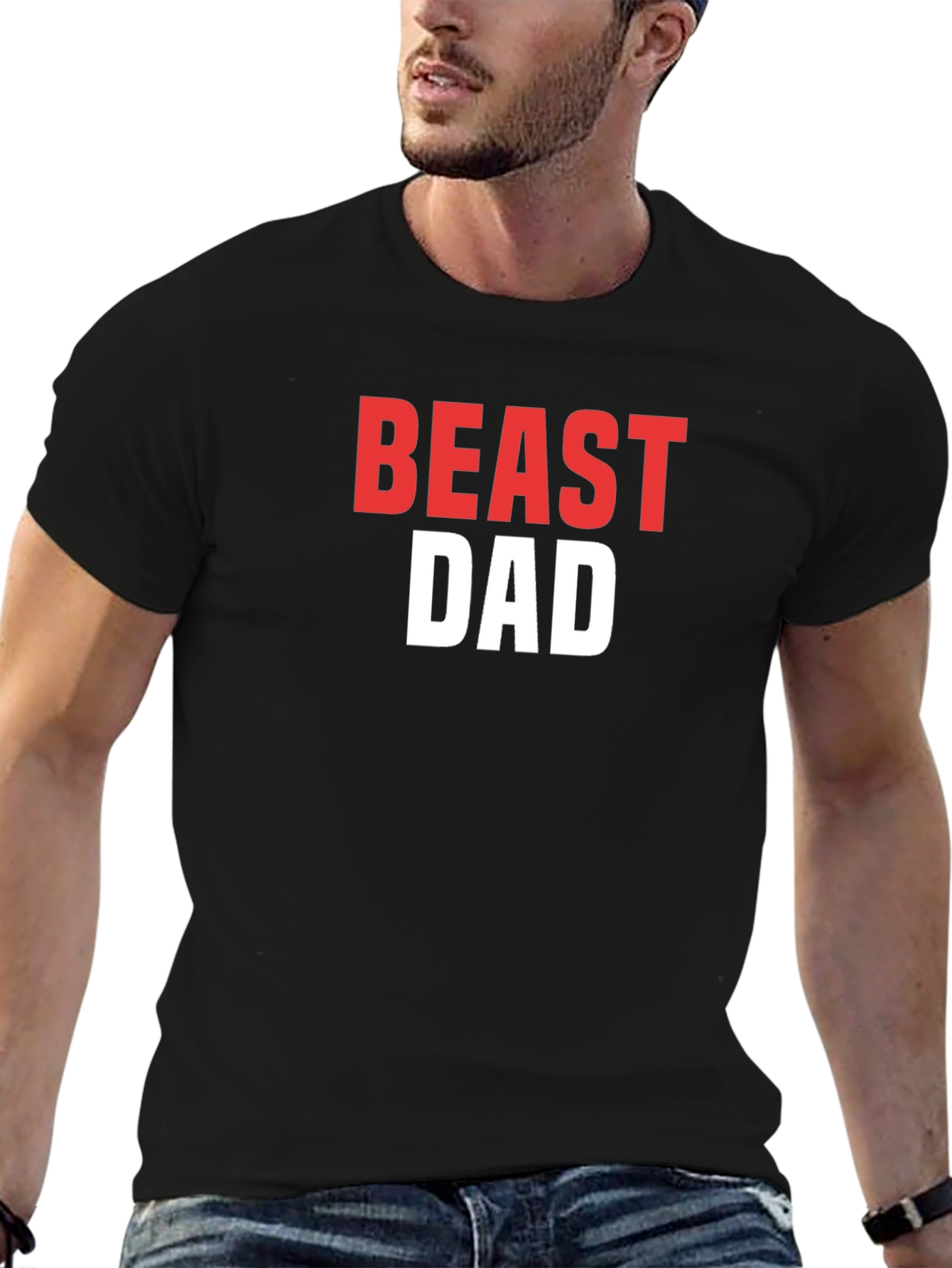 Beast Dad Graphic Tee - Black