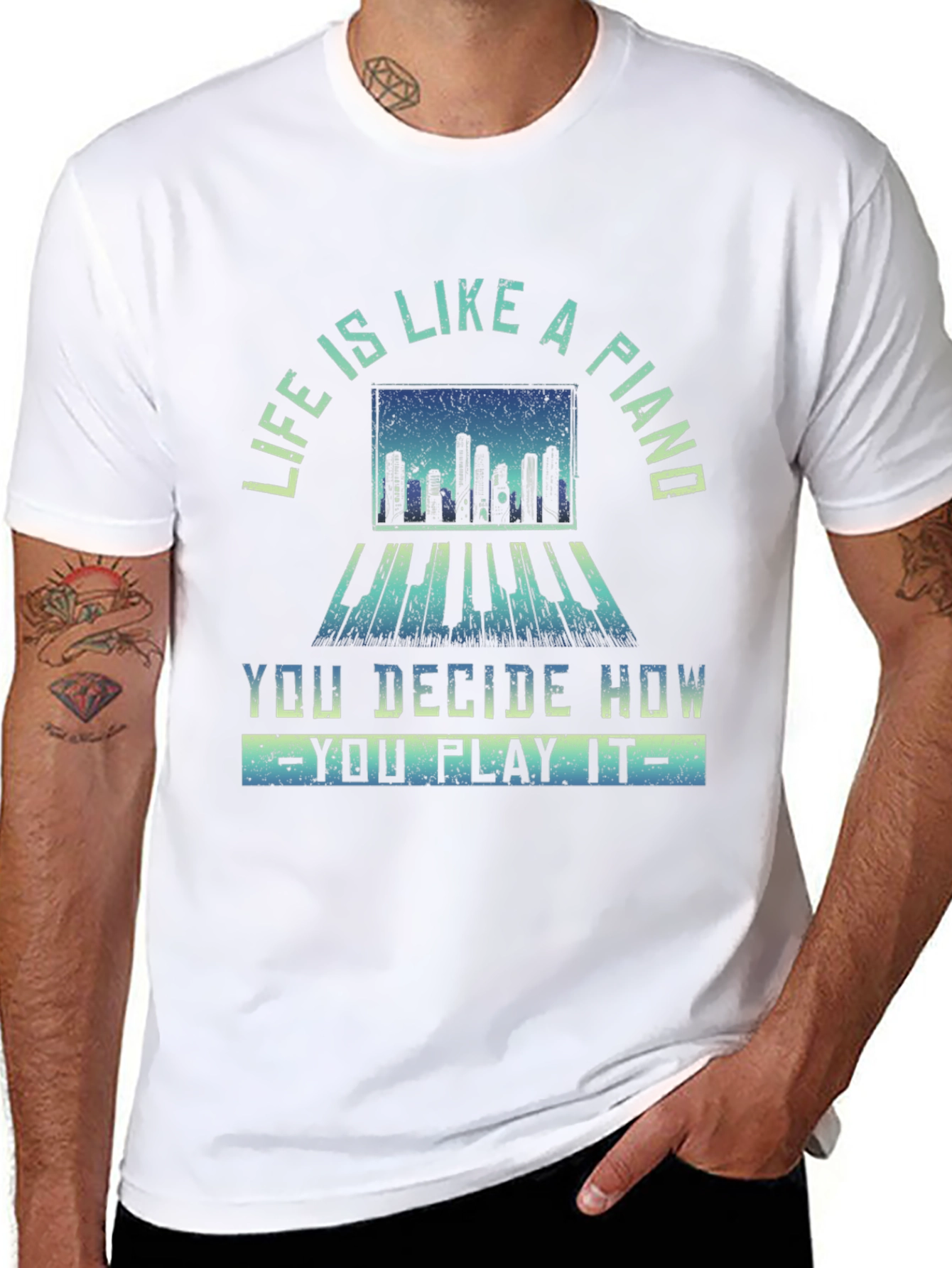 Piano Life Graphic Tee